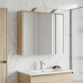 Badezimmerspiegelschrank Sonoma-Eiche 63,5 x 16 x 62,5 cm