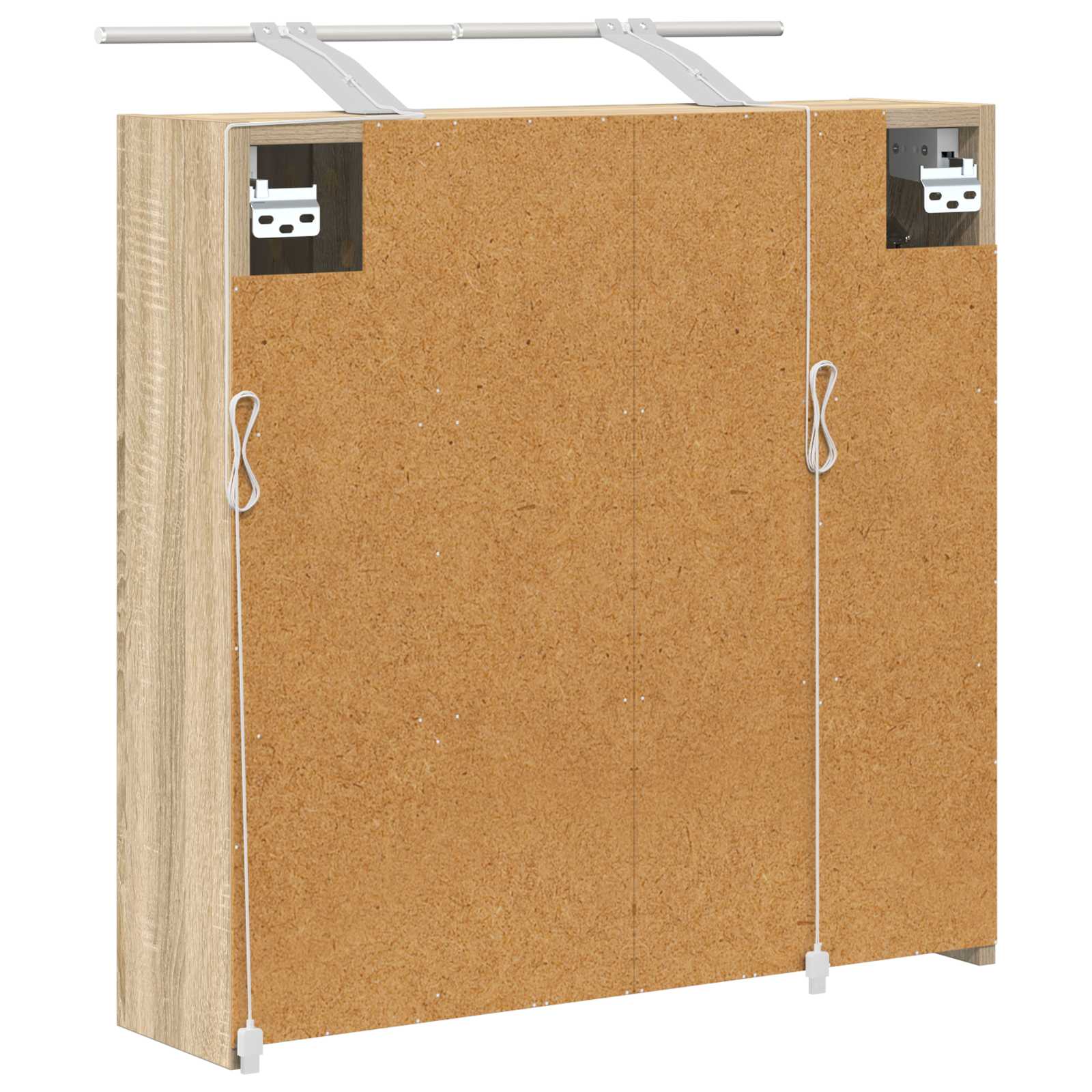 Badezimmerspiegelschrank Sonoma-Eiche 63,5 x 16 x 62,5 cm