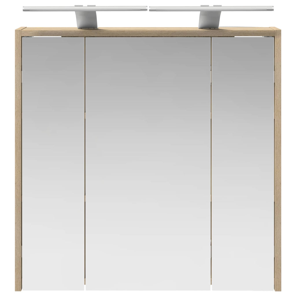 Badezimmerspiegelschrank Sonoma-Eiche 63,5 x 16 x 62,5 cm