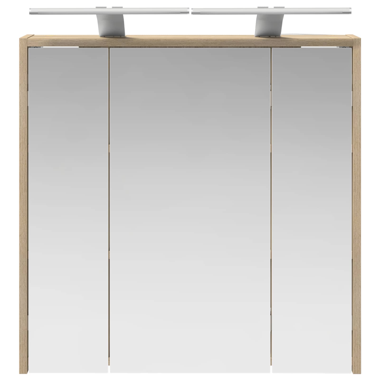 Badezimmerspiegelschrank Sonoma-Eiche 63,5 x 16 x 62,5 cm