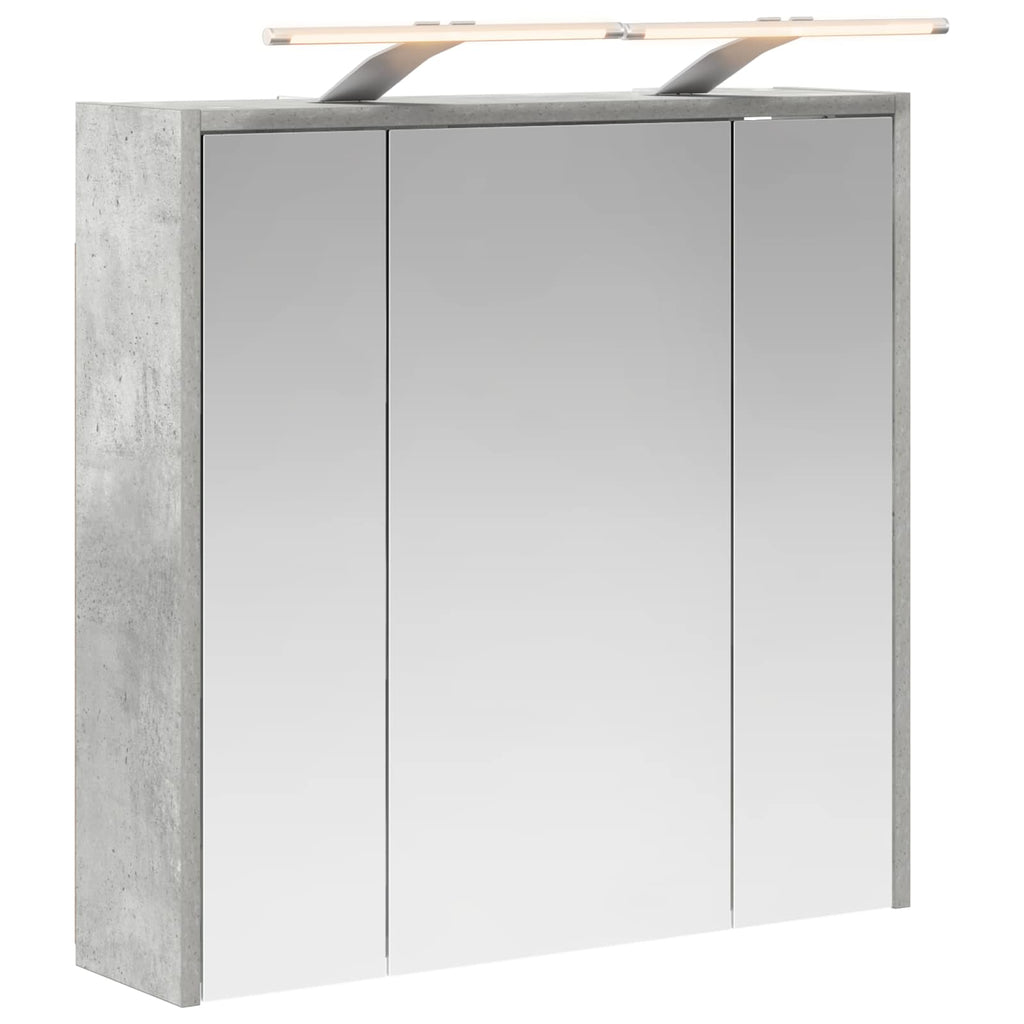 Badezimmerspiegelschrank Beton Grau 63,5 x 16 x 62,5 cm