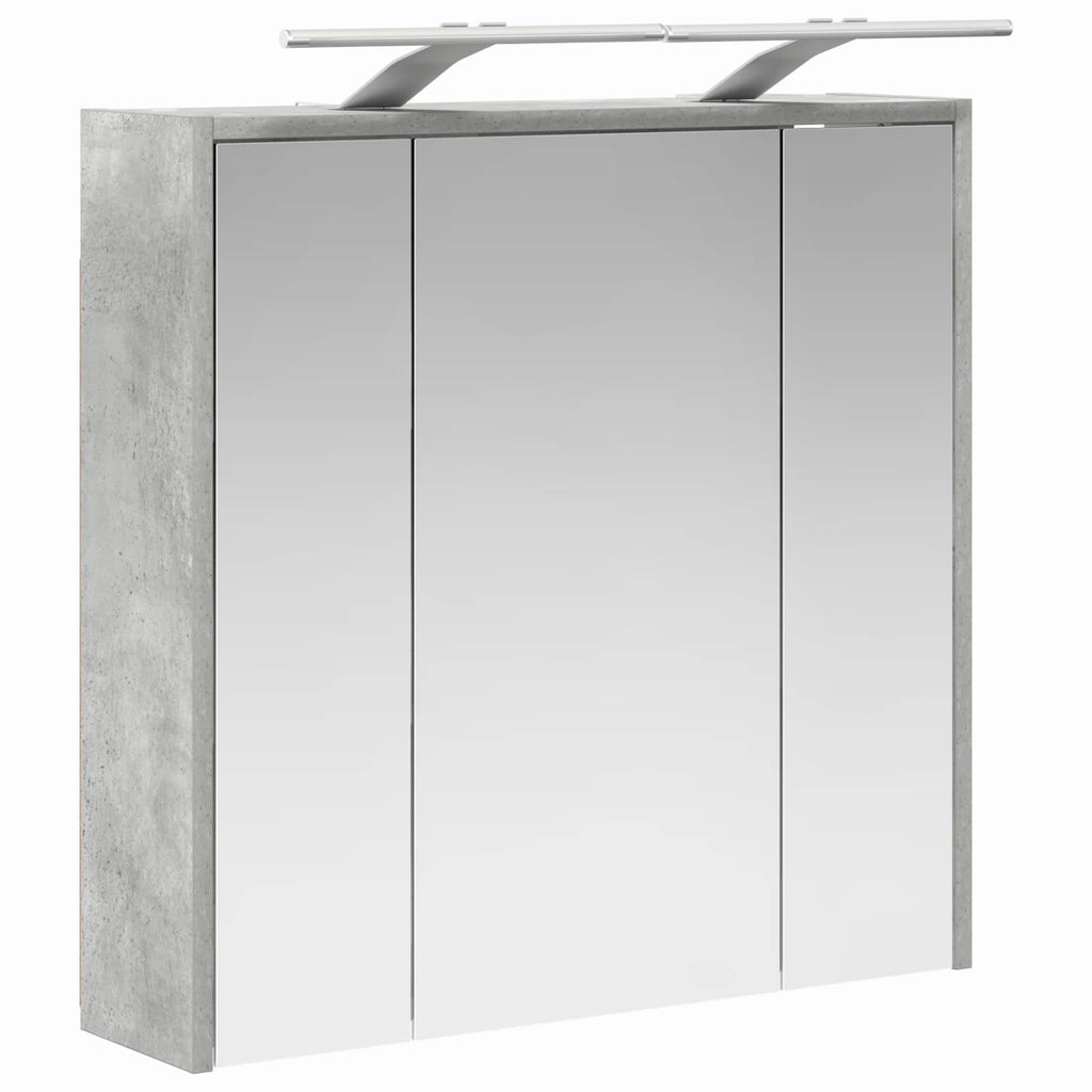Badezimmerspiegelschrank Beton Grau 63,5 x 16 x 62,5 cm