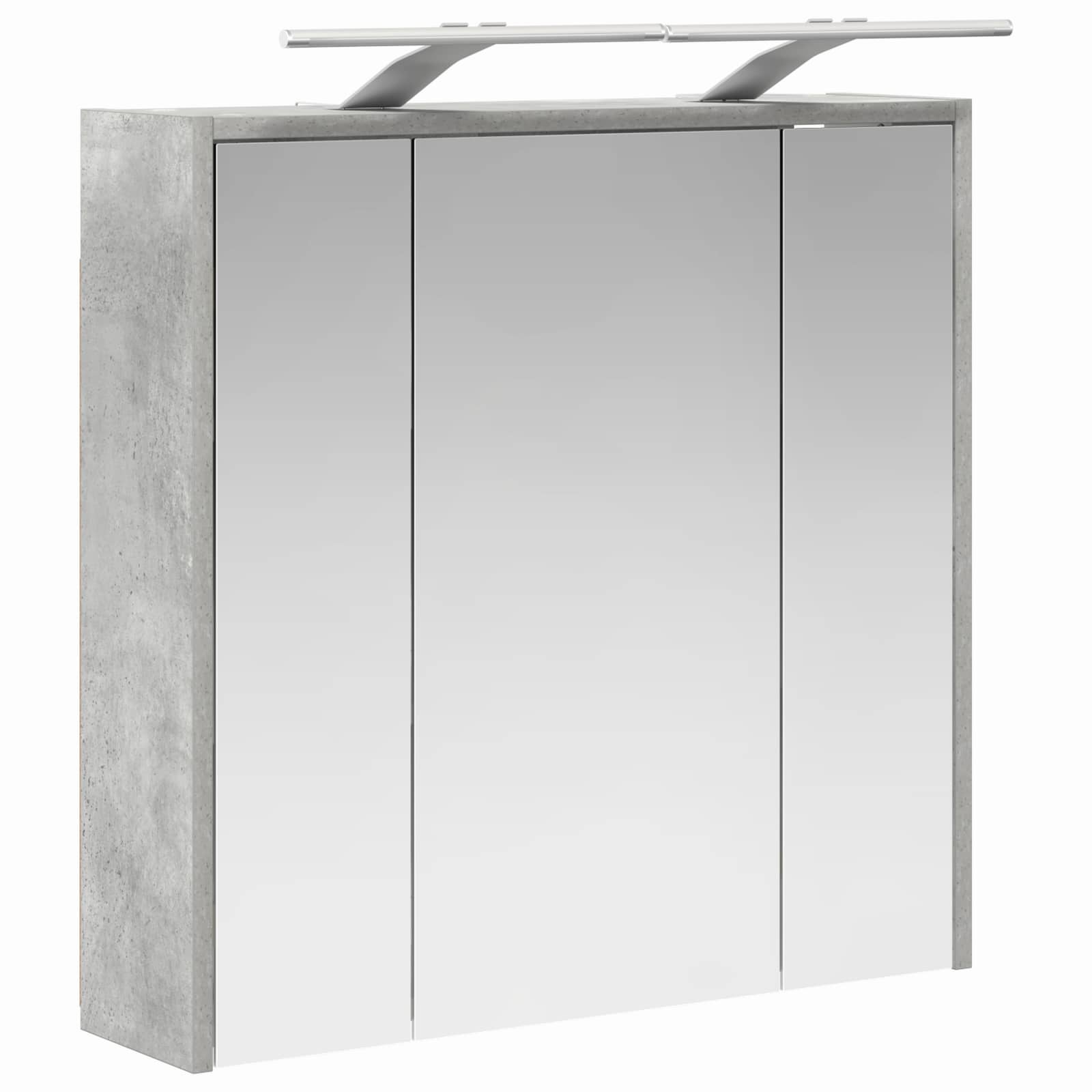Badezimmerspiegelschrank Beton Grau 63,5 x 16 x 62,5 cm