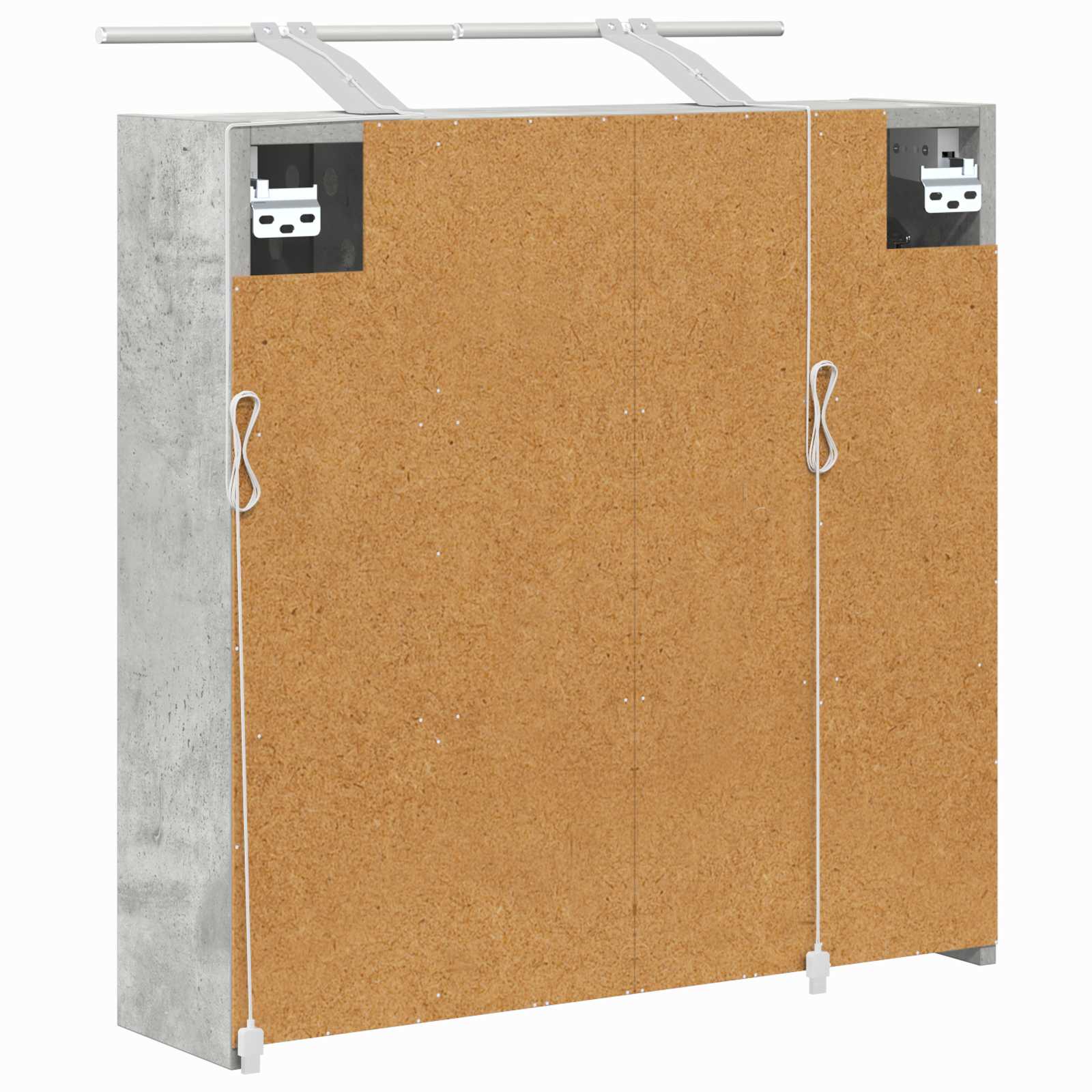 Badezimmerspiegelschrank Beton Grau 63,5 x 16 x 62,5 cm