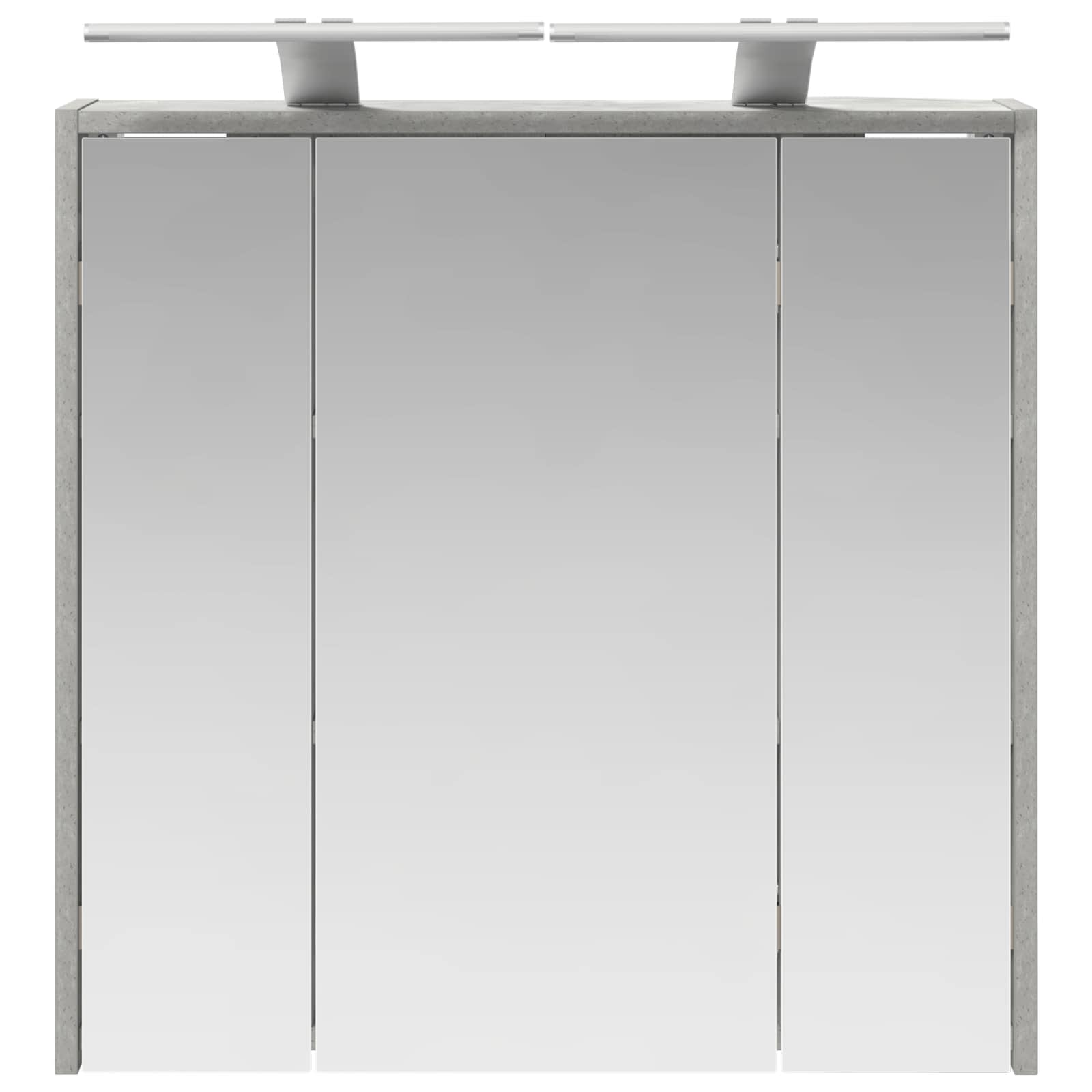 Badezimmerspiegelschrank Beton Grau 63,5 x 16 x 62,5 cm