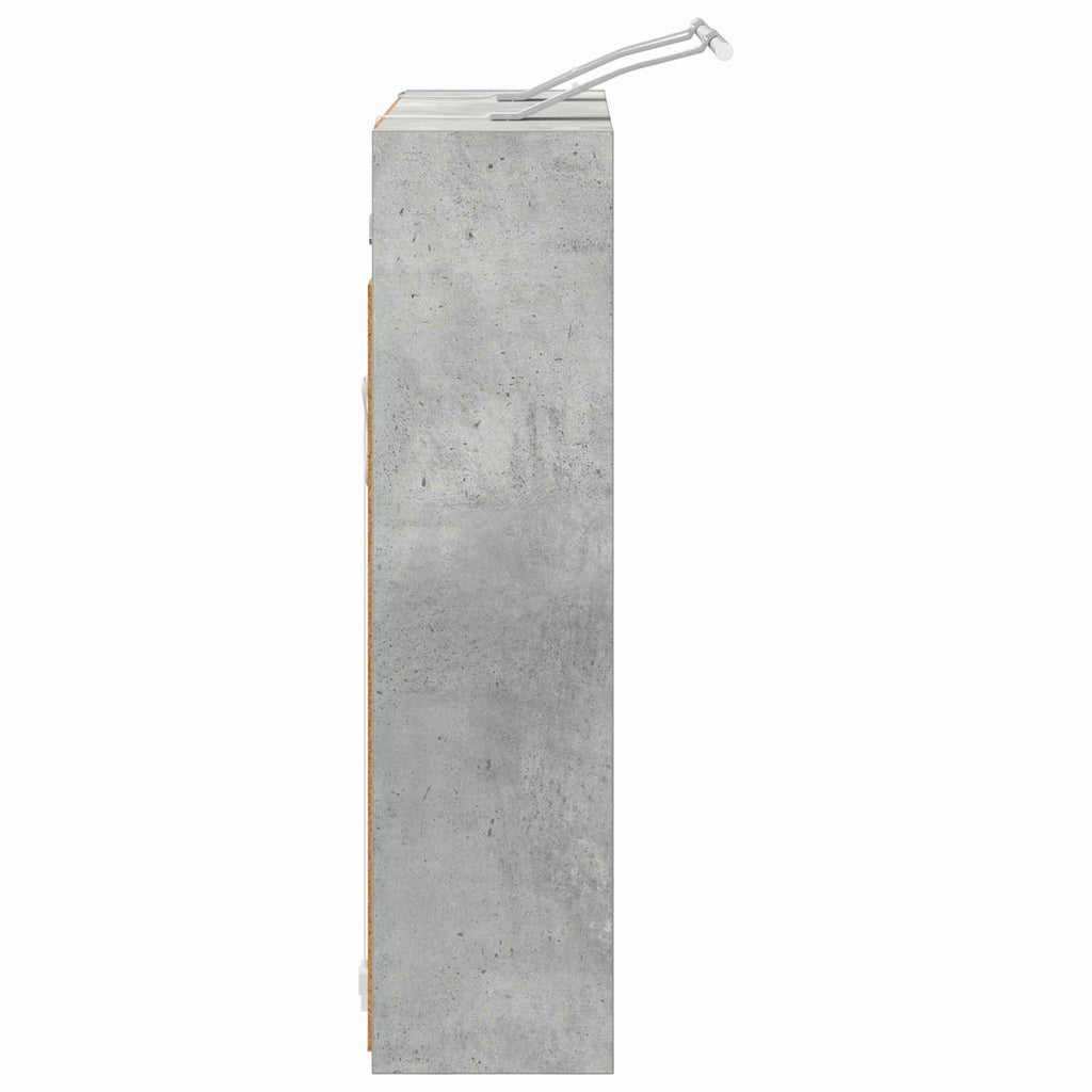 Badezimmerspiegelschrank Beton Grau 63,5 x 16 x 62,5 cm