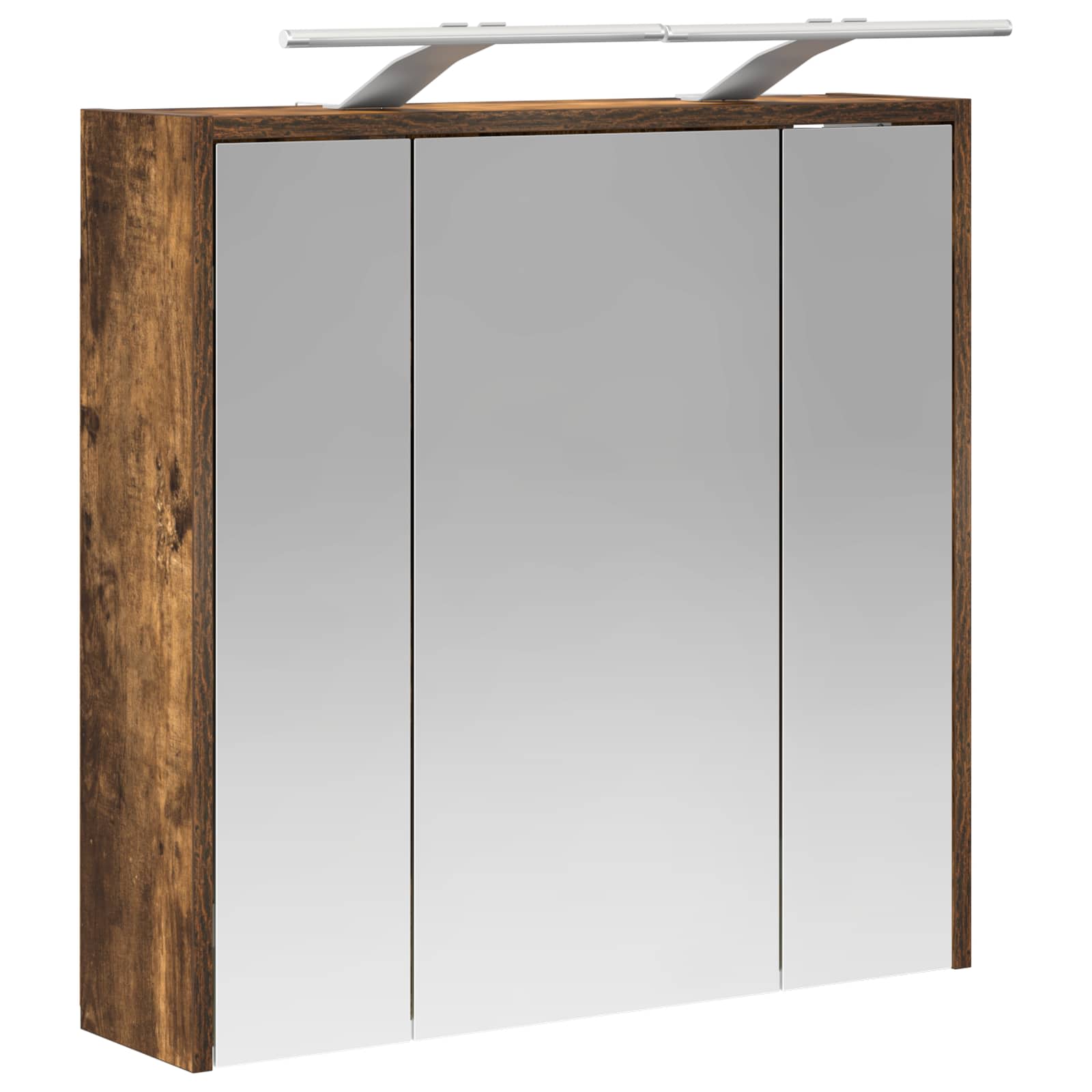 Badezimmerspiegelschrank Geräucherte Eiche 63,5 x 16 x 62,5 cm