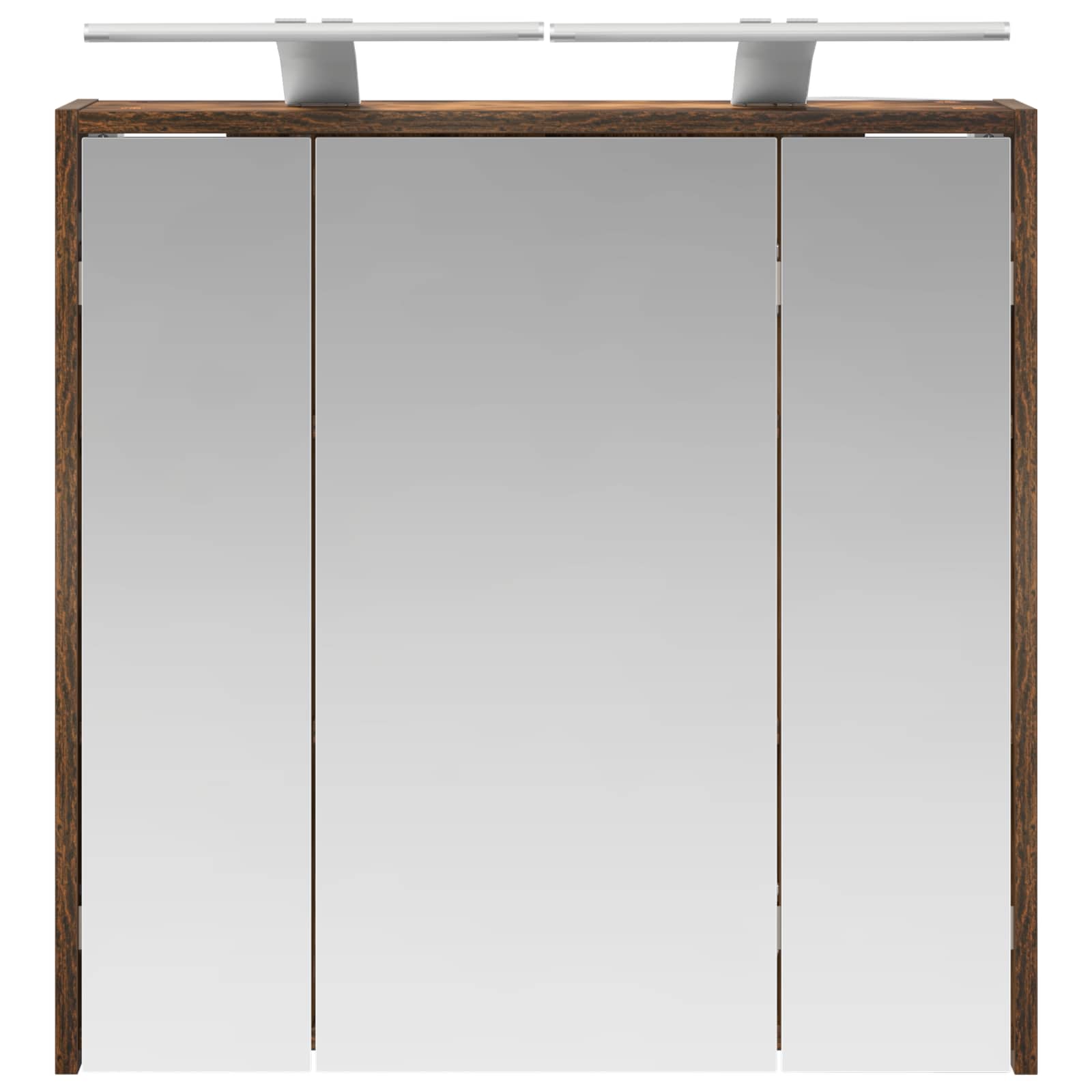 Badezimmerspiegelschrank Geräucherte Eiche 63,5 x 16 x 62,5 cm