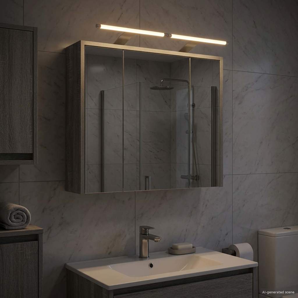 Badezimmerspiegelschrank Graues Sonoma 63,5 x 16 x 62,5 cm