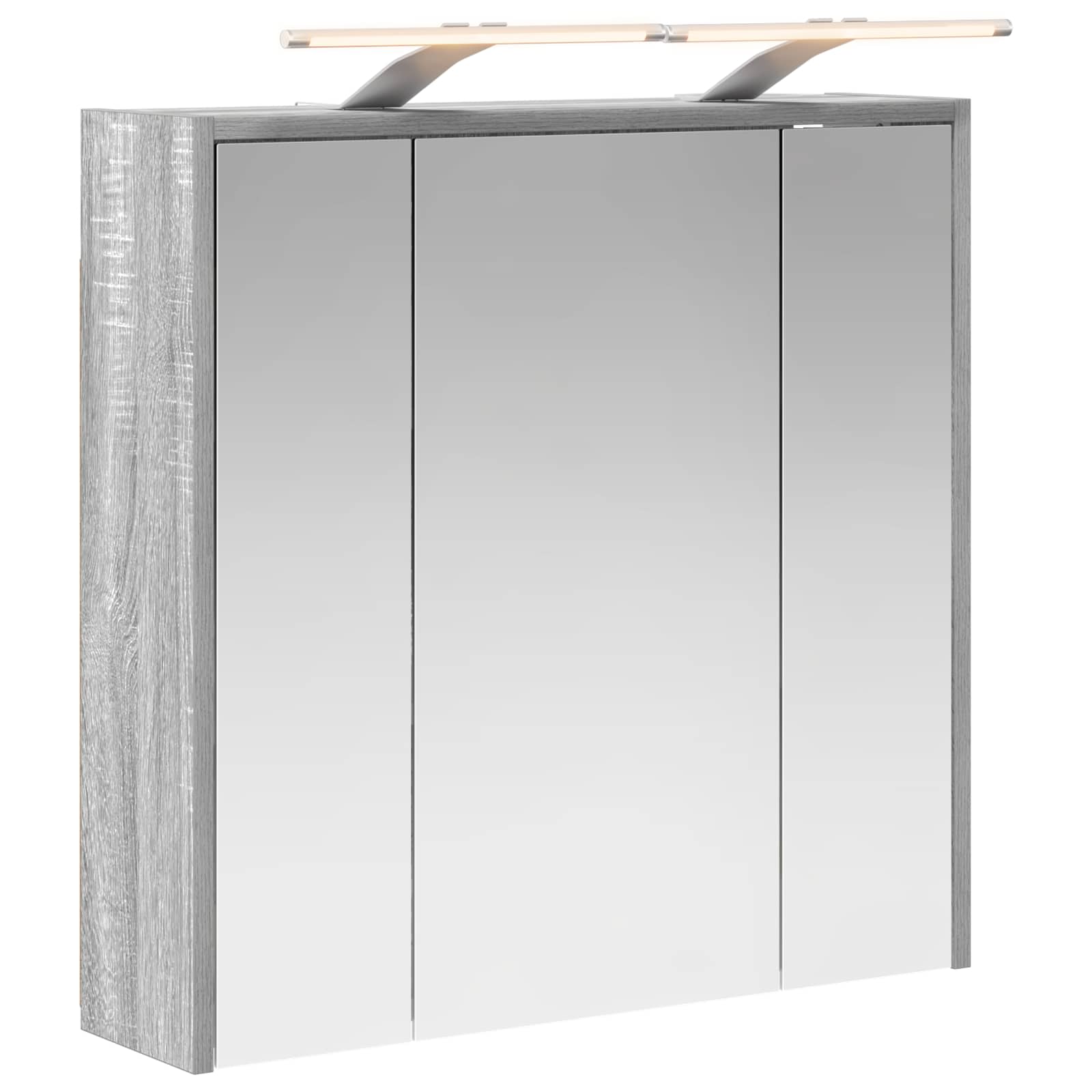 Badezimmerspiegelschrank Graues Sonoma 63,5 x 16 x 62,5 cm