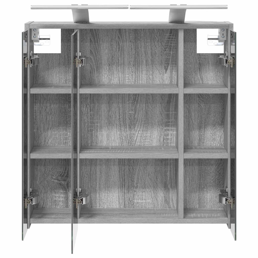 Badezimmerspiegelschrank Graues Sonoma 63,5 x 16 x 62,5 cm