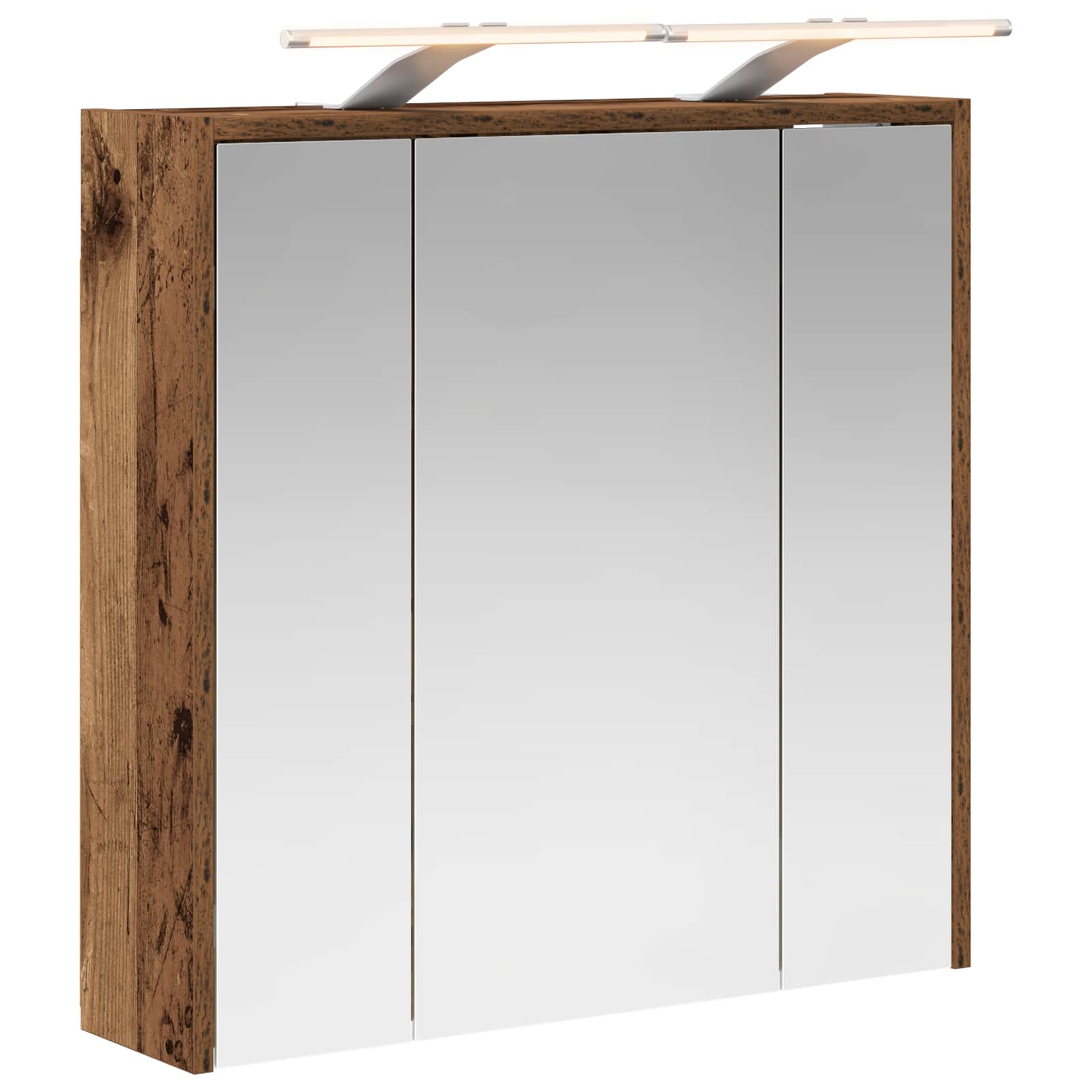 Badezimmerspiegelschrank Altholz 63,5 x 16 x 62,5 cm