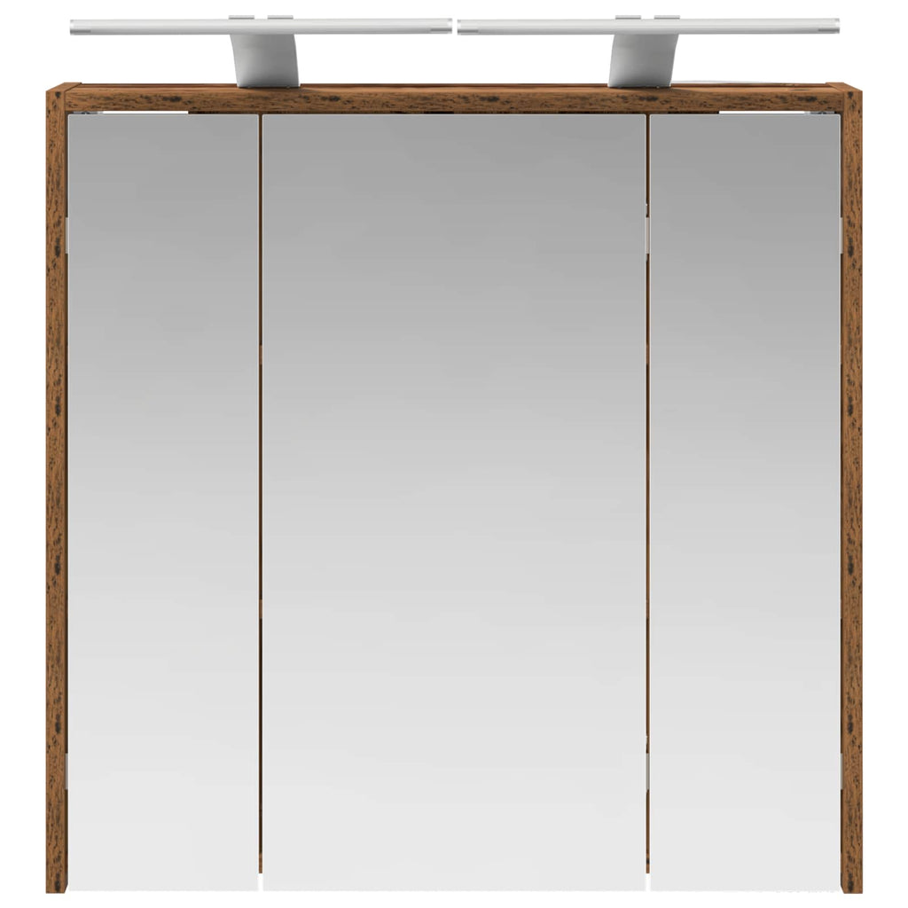 Badezimmerspiegelschrank Altholz 63,5 x 16 x 62,5 cm