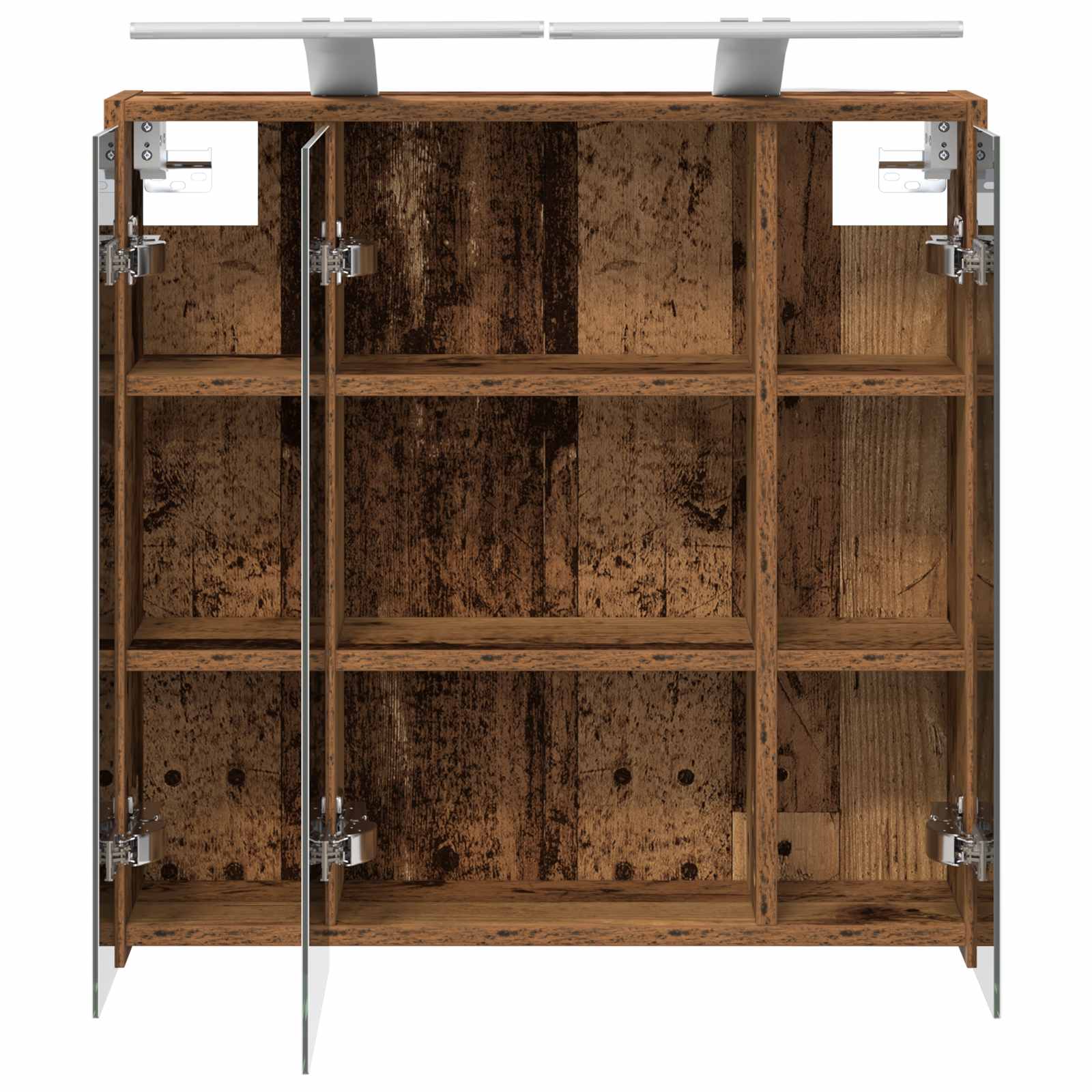 Badezimmerspiegelschrank Altholz 63,5 x 16 x 62,5 cm