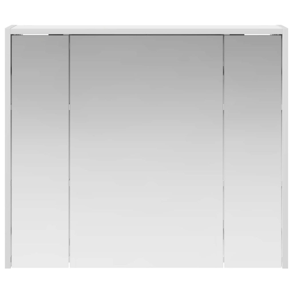 Badezimmerspiegelschrank Weiß 73,5 x 16 x 62,5 cm Holzwerkstoff