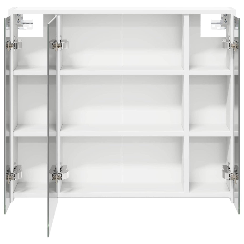 Badezimmerspiegelschrank Weiß 73,5 x 16 x 62,5 cm Holzwerkstoff
