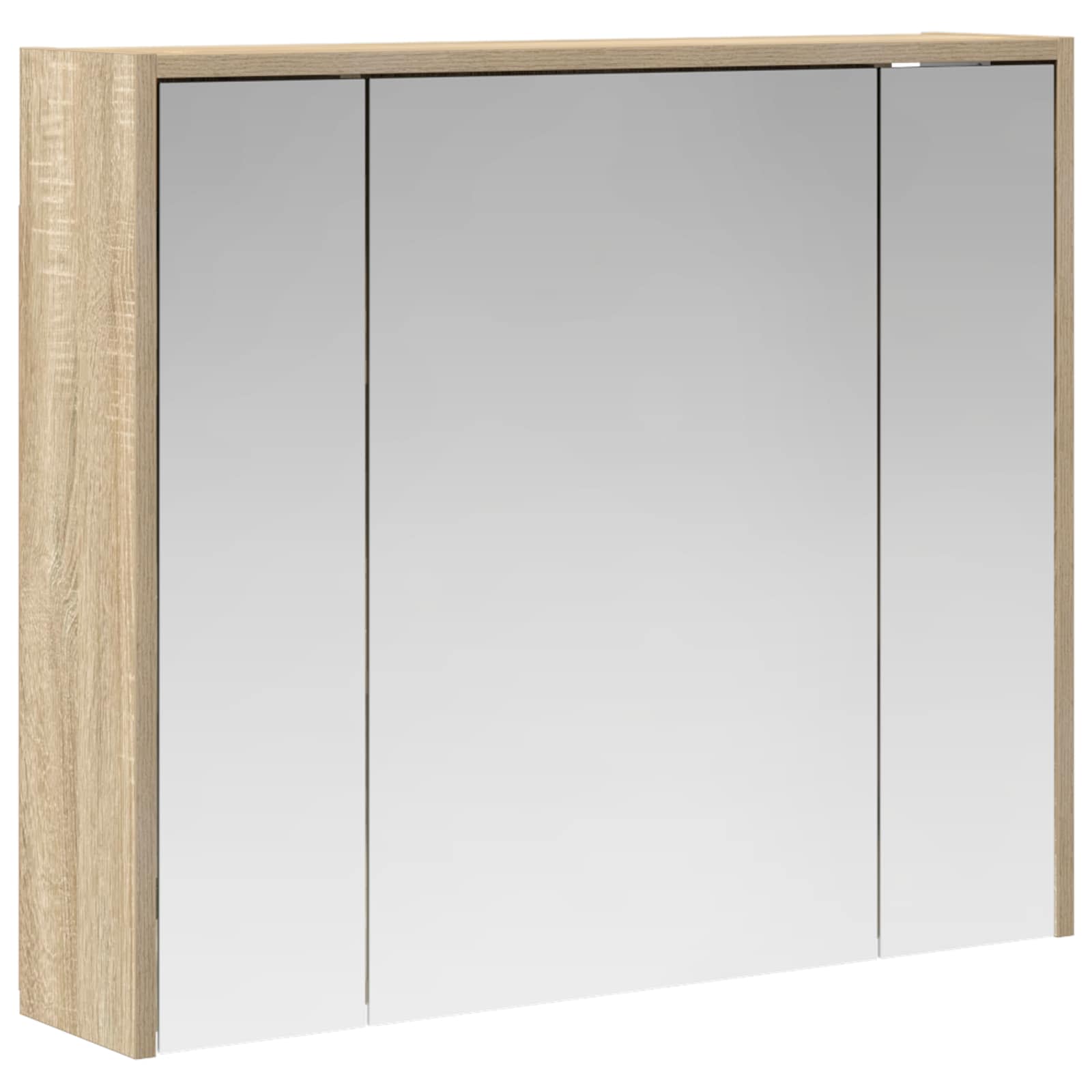 Badezimmerspiegelschrank Sonoma-Eiche 73,5 x 16 x 62,5 cm
