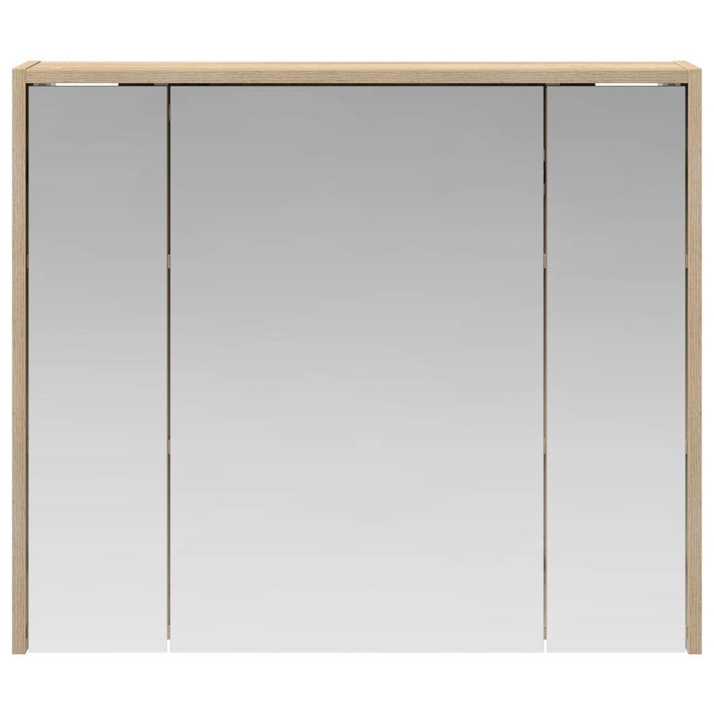 Badezimmerspiegelschrank Sonoma-Eiche 73,5 x 16 x 62,5 cm