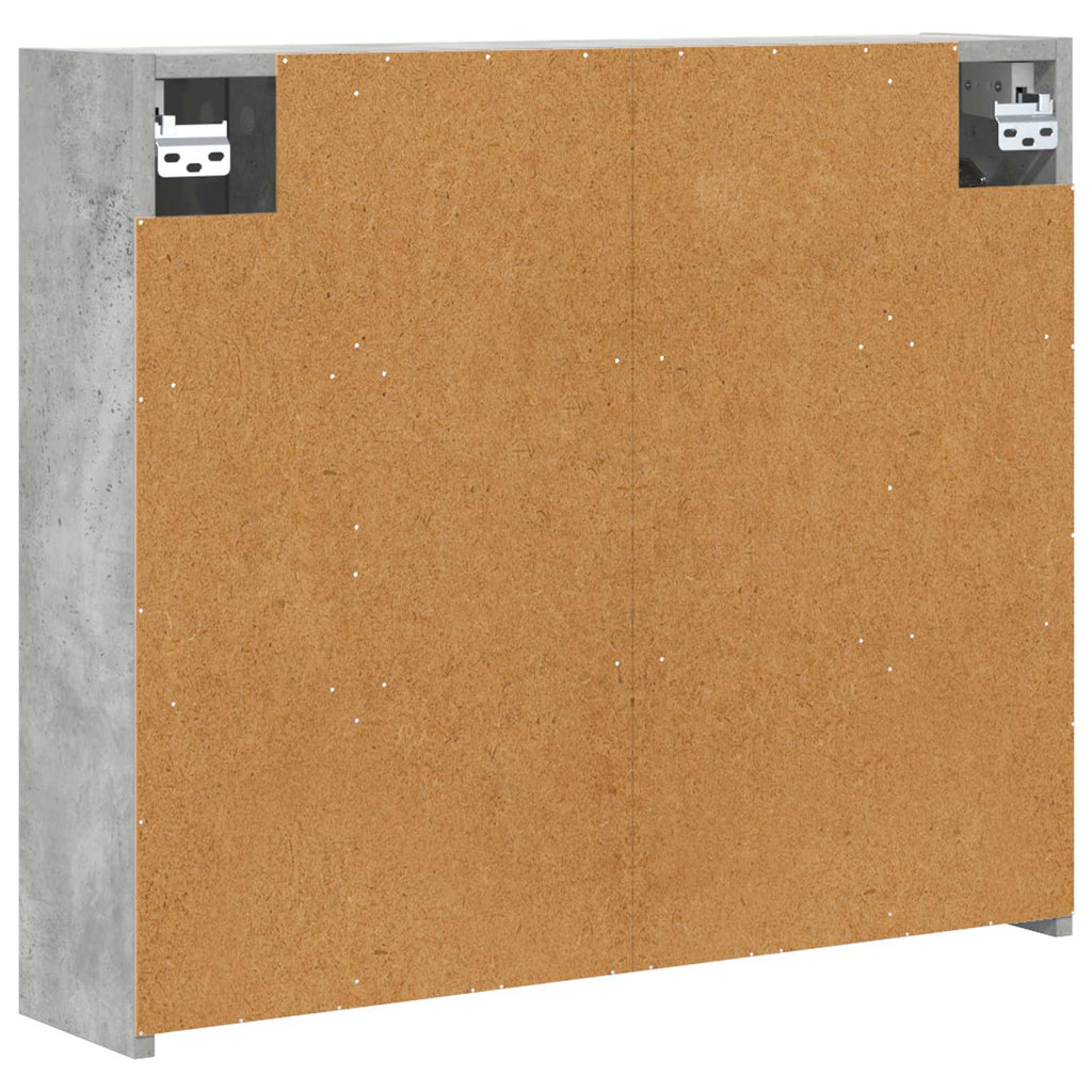Badezimmerspiegelschrank Beton Grau 73,5 x 16 x 62,5 cm