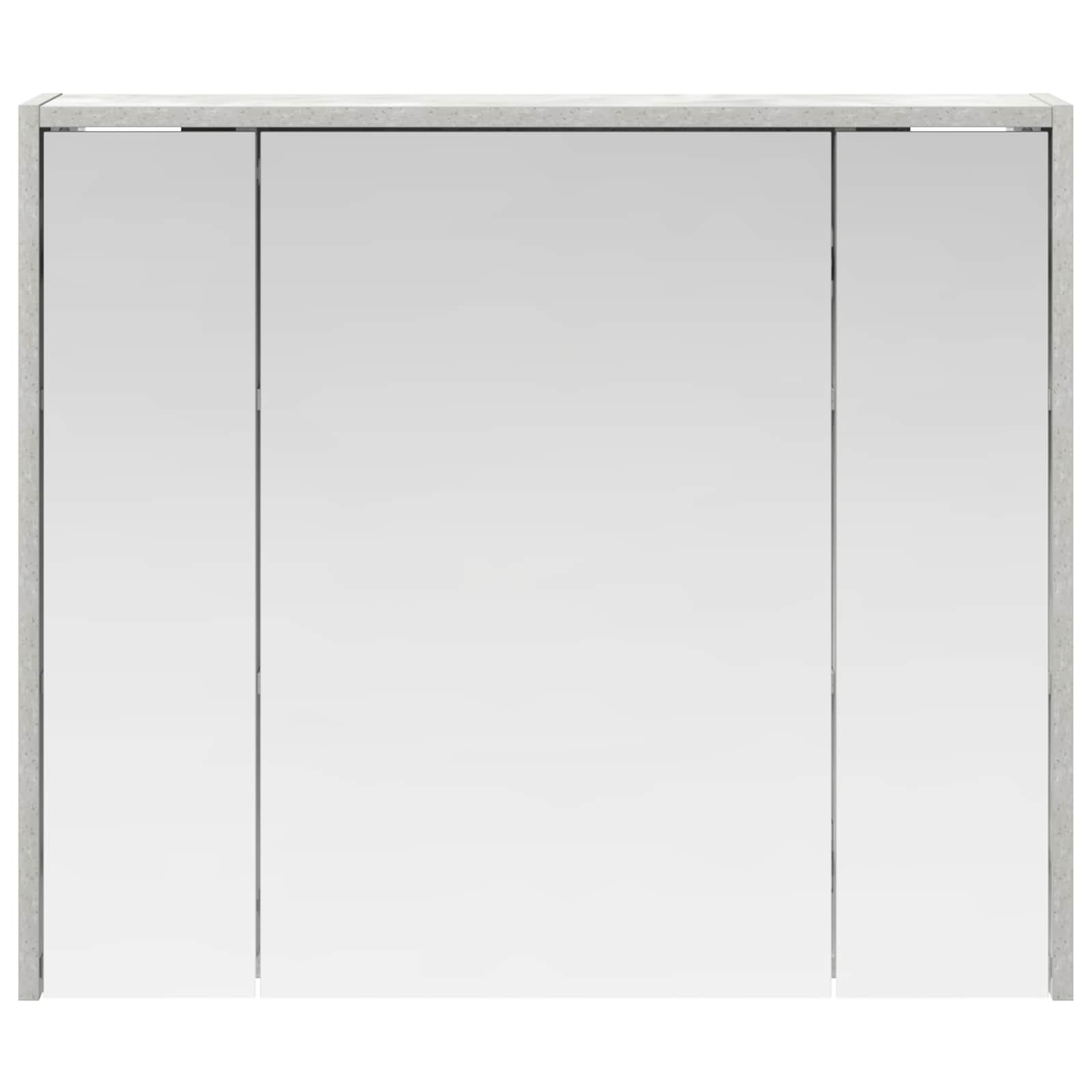 Badezimmerspiegelschrank Beton Grau 73,5 x 16 x 62,5 cm
