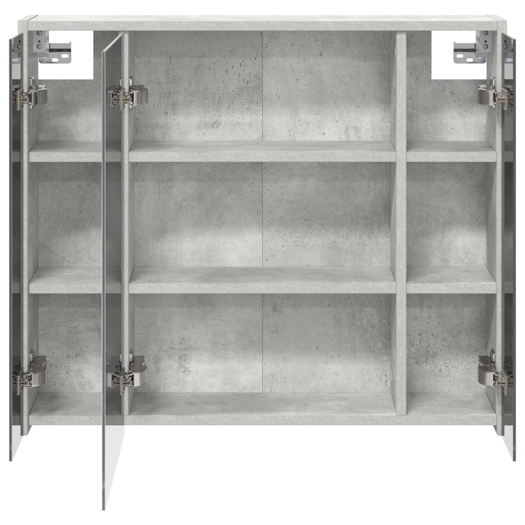 Badezimmerspiegelschrank Beton Grau 73,5 x 16 x 62,5 cm