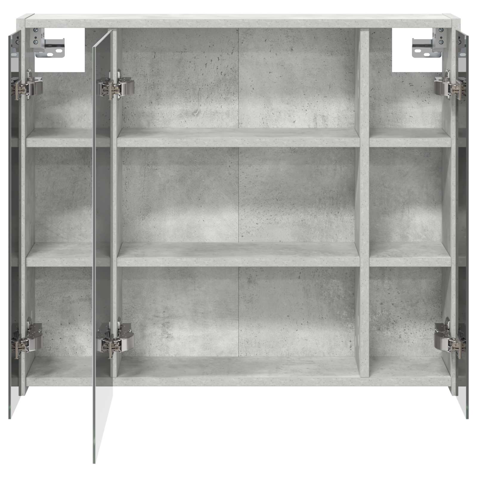 Badezimmerspiegelschrank Beton Grau 73,5 x 16 x 62,5 cm