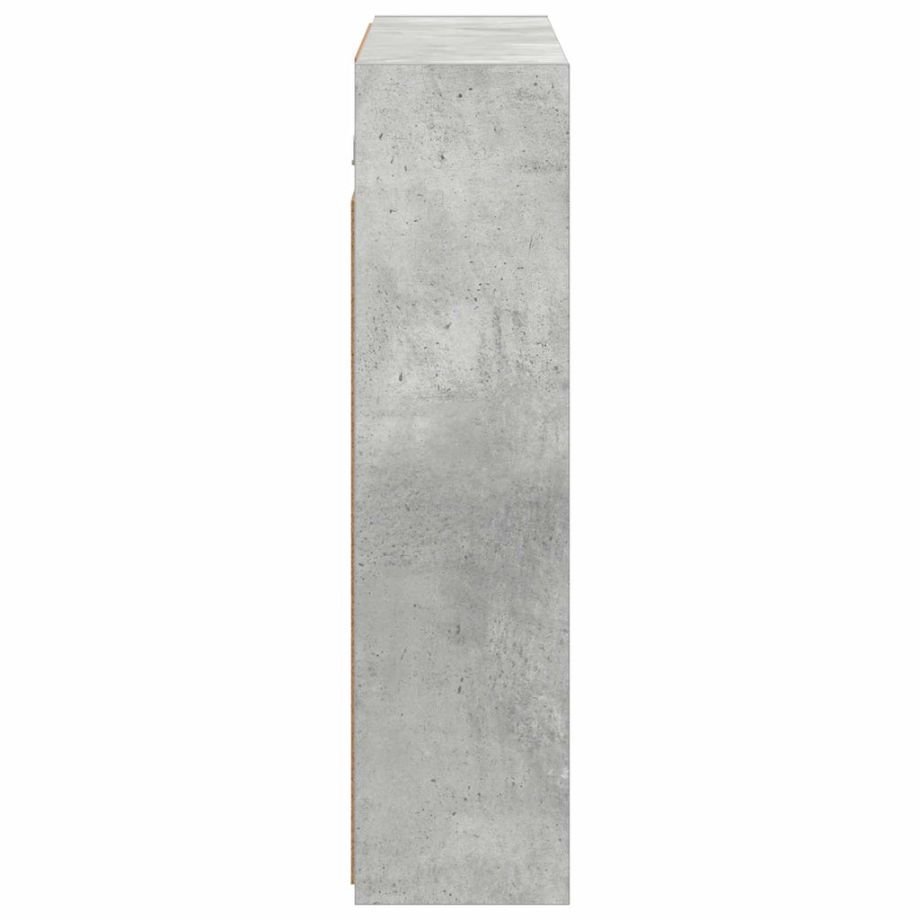 Badezimmerspiegelschrank Beton Grau 73,5 x 16 x 62,5 cm