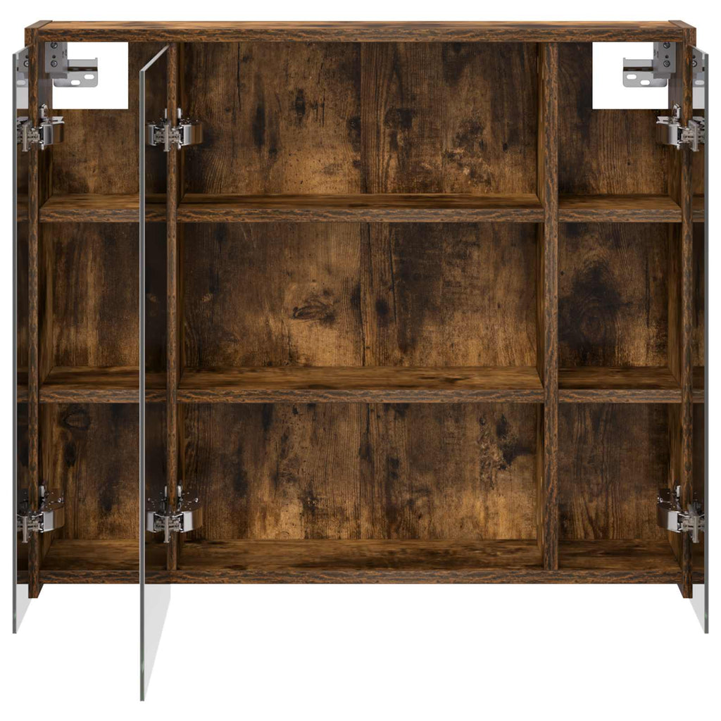 Badezimmerspiegelschrank Geräucherte Eiche 73,5 x 16 x 62,5 cm