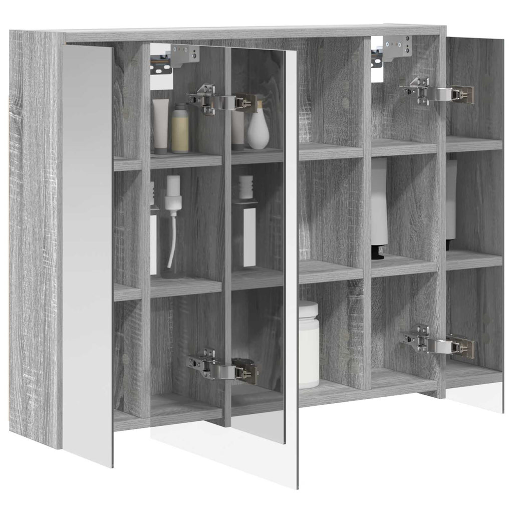 Badezimmerspiegelschrank Graues Sonoma 73,5 x 16 x 62,5 cm