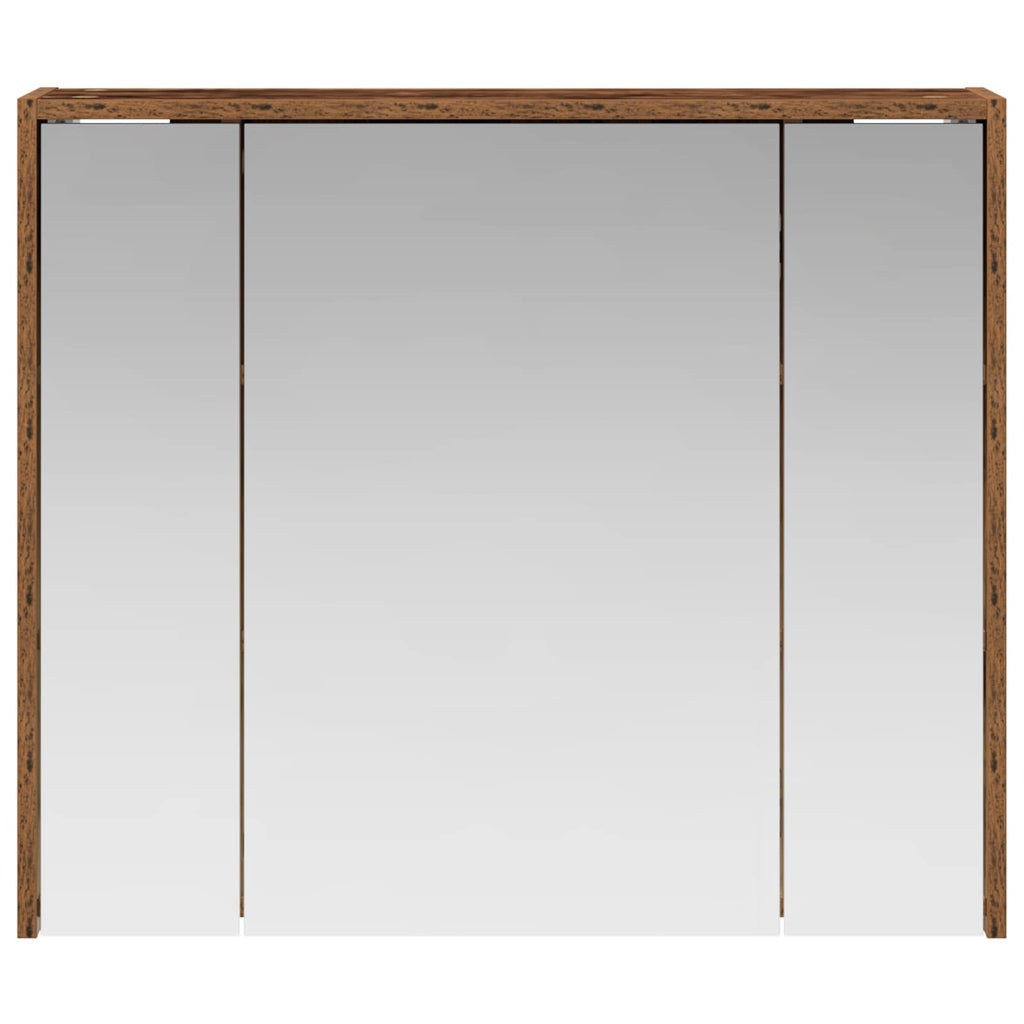 Badezimmerspiegelschrank Altholz 73,5 x 16 x 62,5 cm