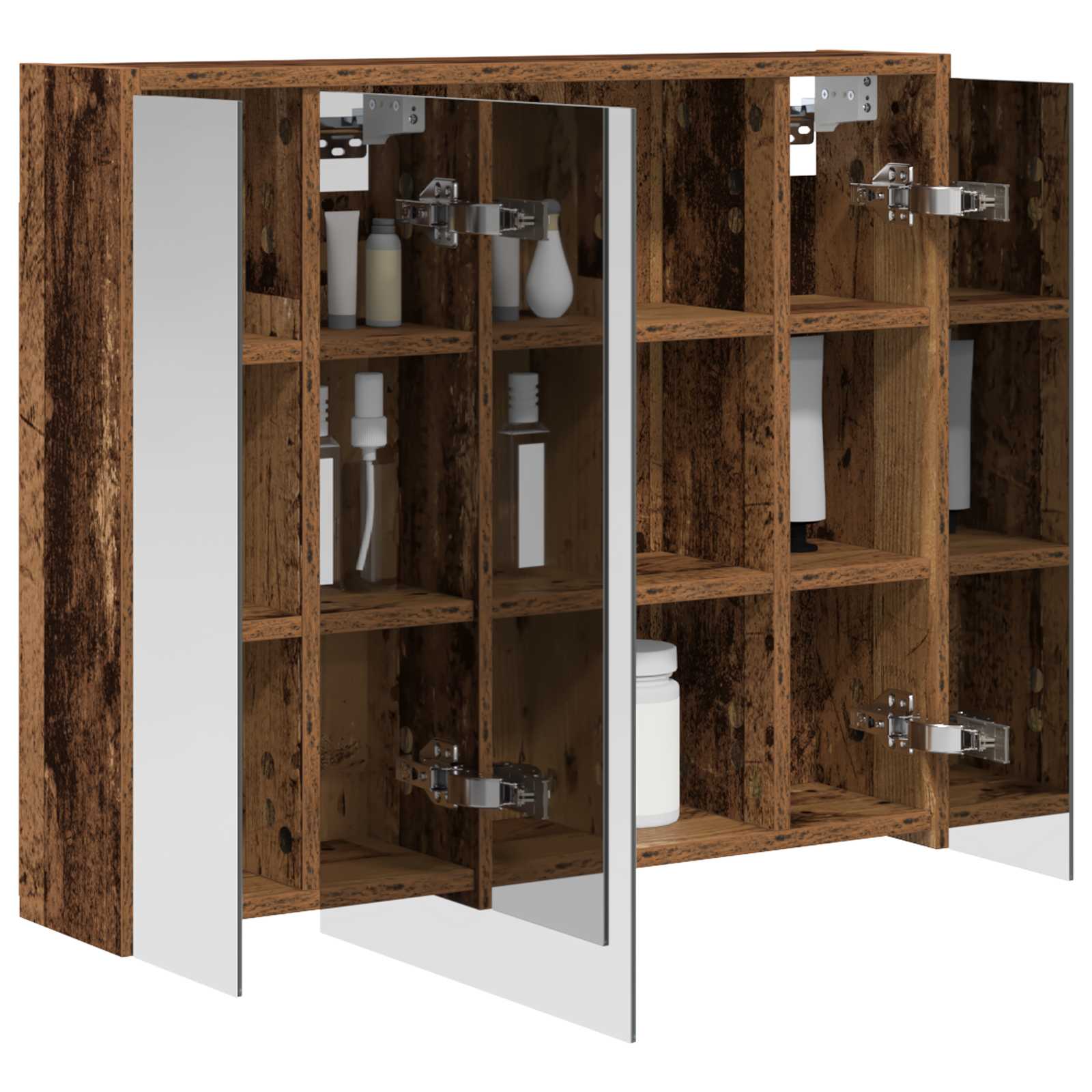 Badezimmerspiegelschrank Altholz 73,5 x 16 x 62,5 cm