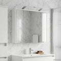 Badezimmerspiegelschrank Weiß 73,5 x 16 x 62,5 cm Holzwerkstoff