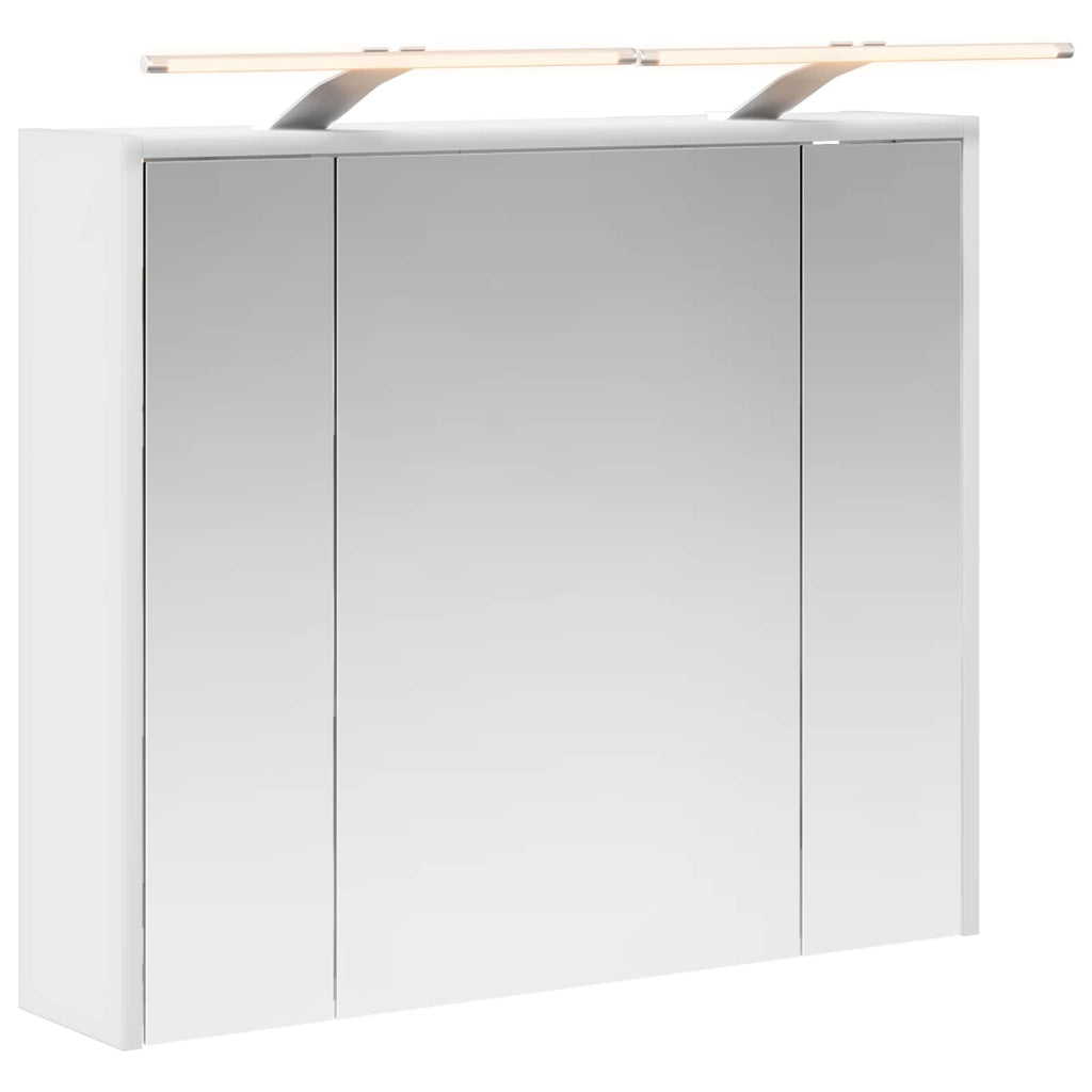 Badezimmerspiegelschrank Weiß 73,5 x 16 x 62,5 cm Holzwerkstoff