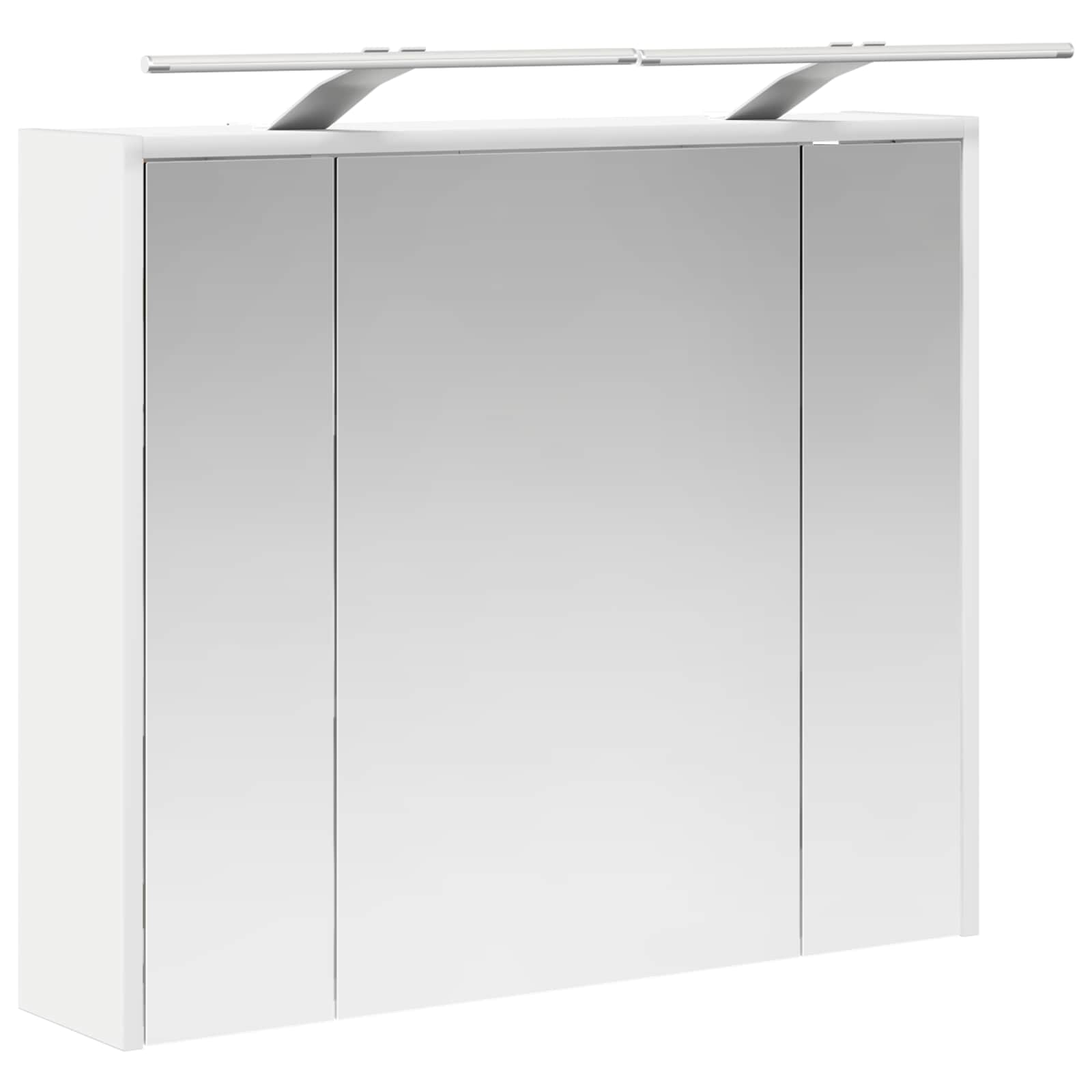 Badezimmerspiegelschrank Weiß 73,5 x 16 x 62,5 cm Holzwerkstoff