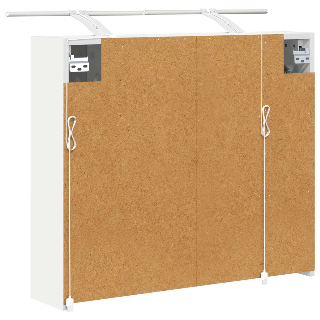 Badezimmerspiegelschrank Weiß 73,5 x 16 x 62,5 cm Holzwerkstoff