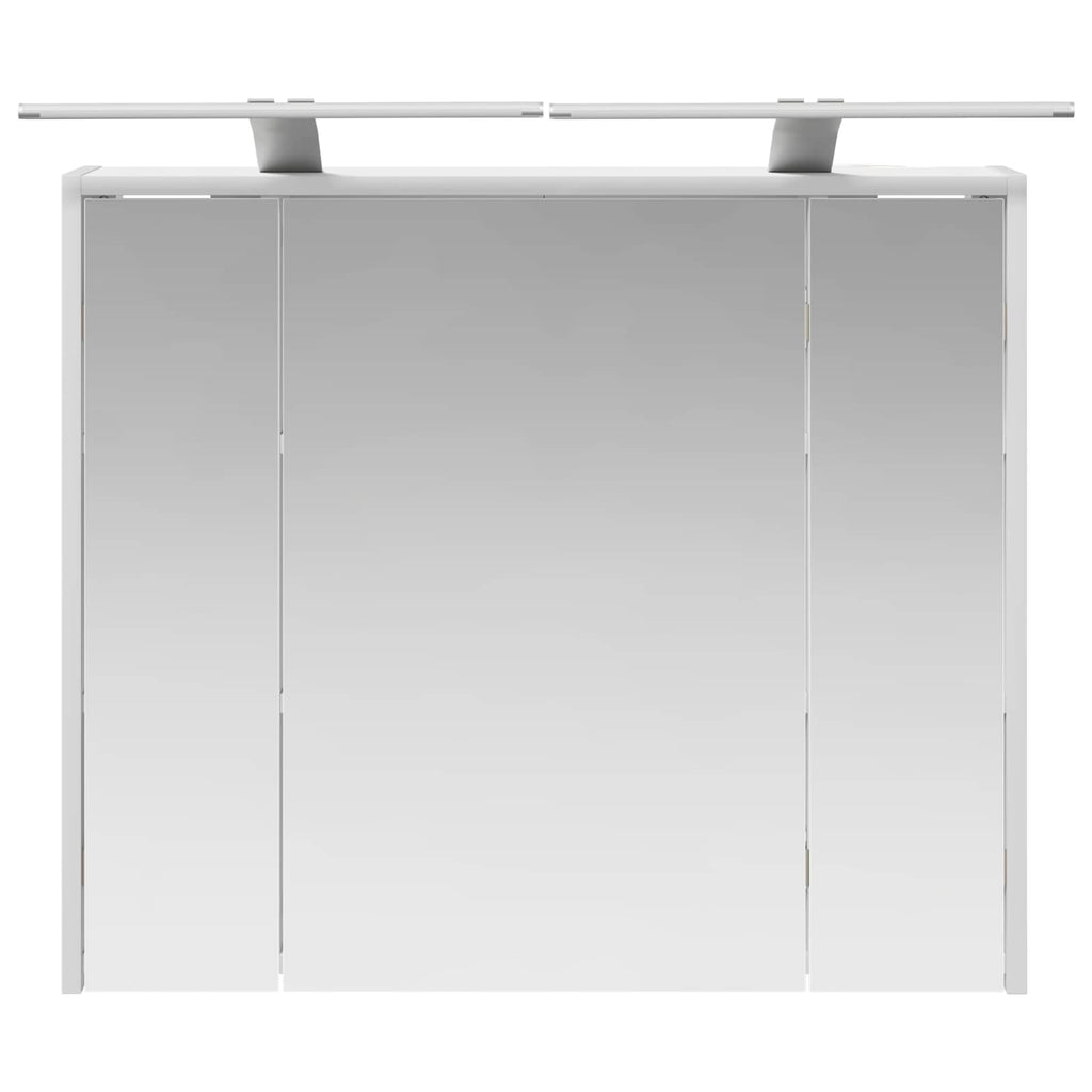 Badezimmerspiegelschrank Weiß 73,5 x 16 x 62,5 cm Holzwerkstoff