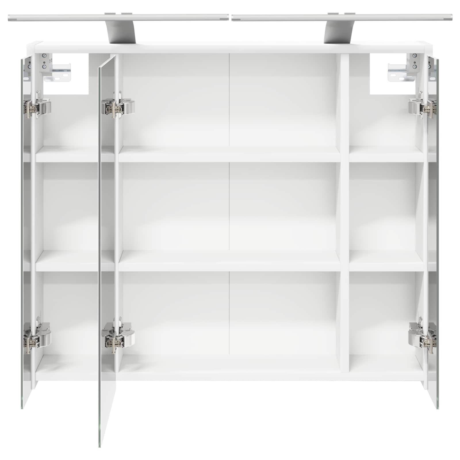 Badezimmerspiegelschrank Weiß 73,5 x 16 x 62,5 cm Holzwerkstoff