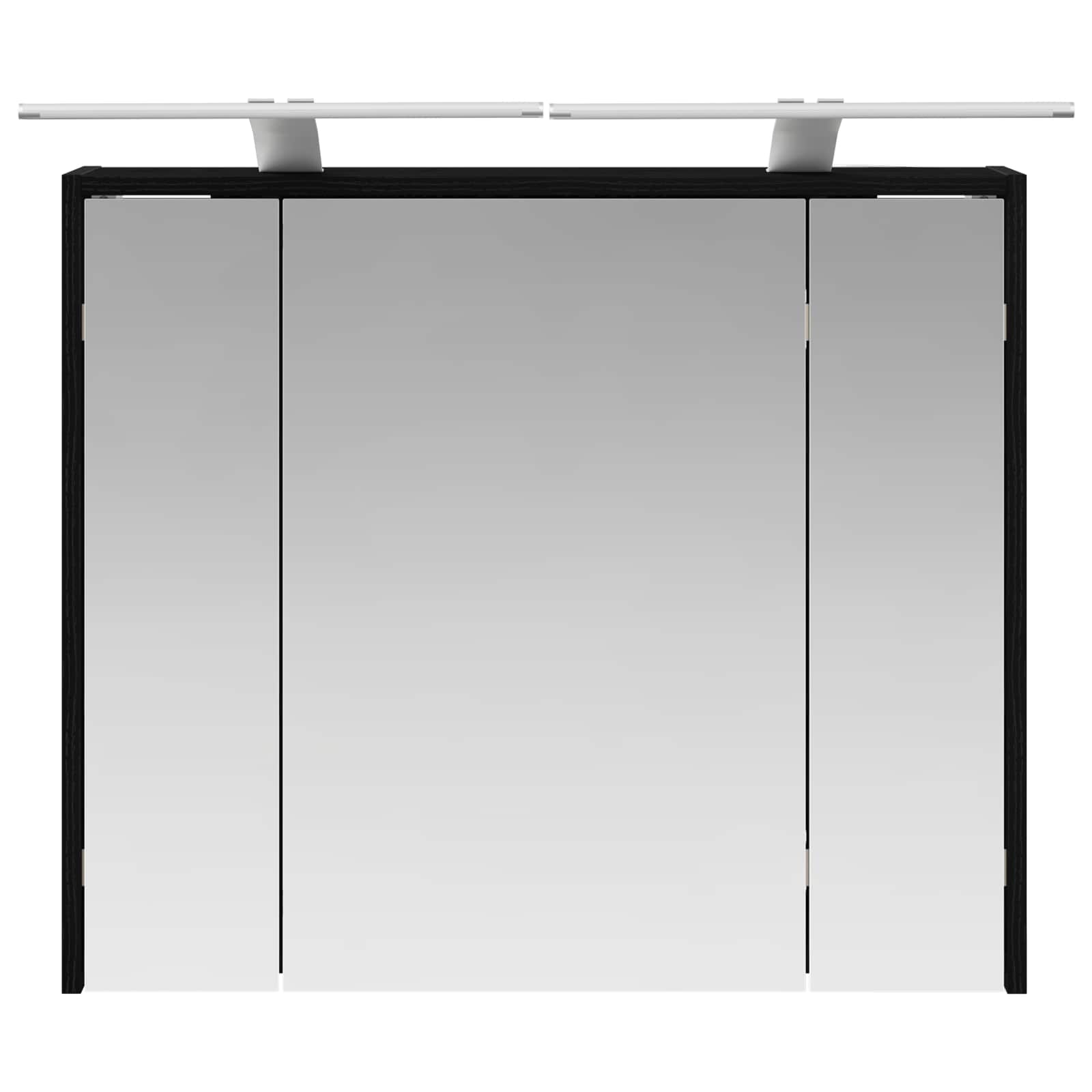 Badezimmerspiegelschrank Schwarz Eichen-Optik