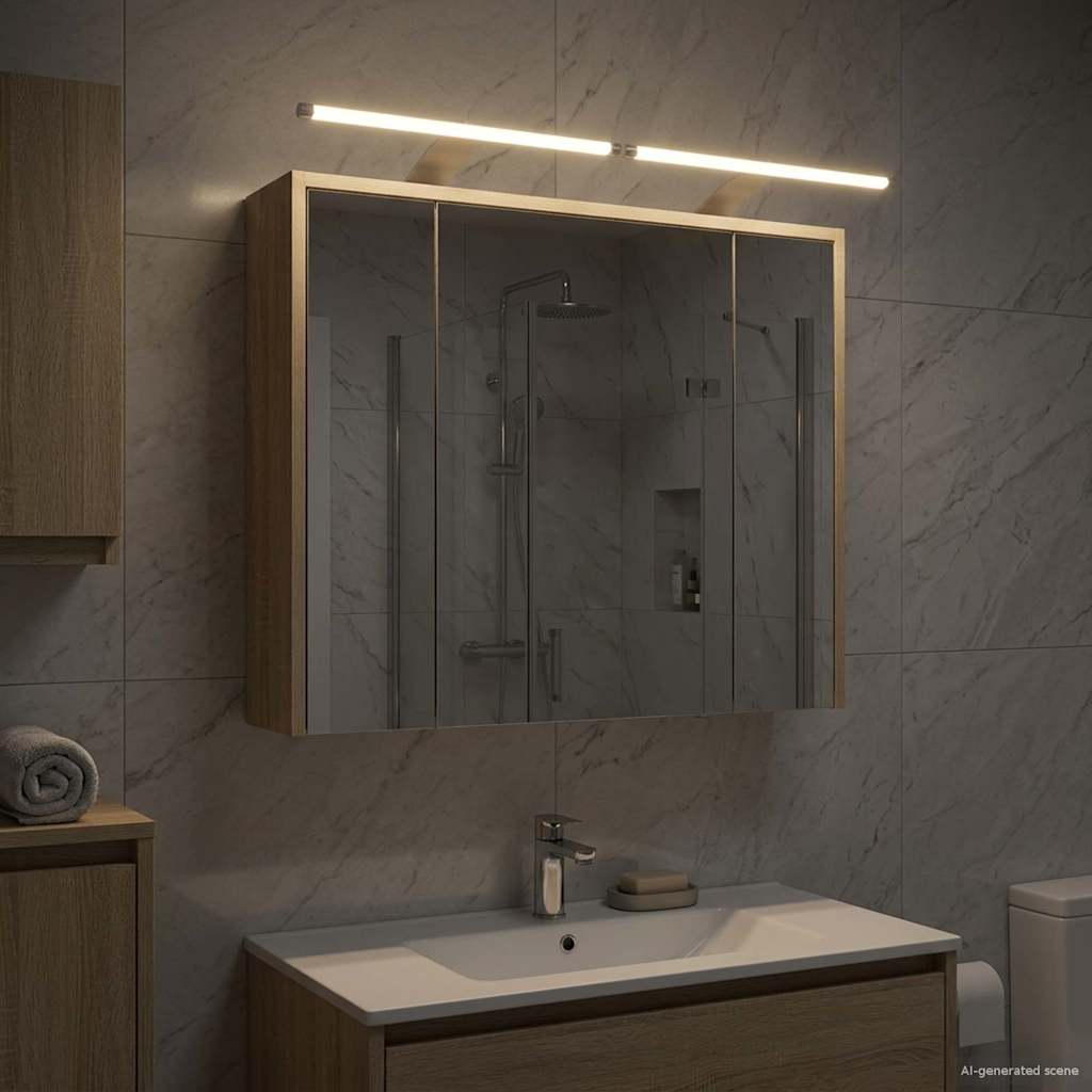 Badezimmerspiegelschrank Sonoma-Eiche 73,5 x 16 x 62,5 cm