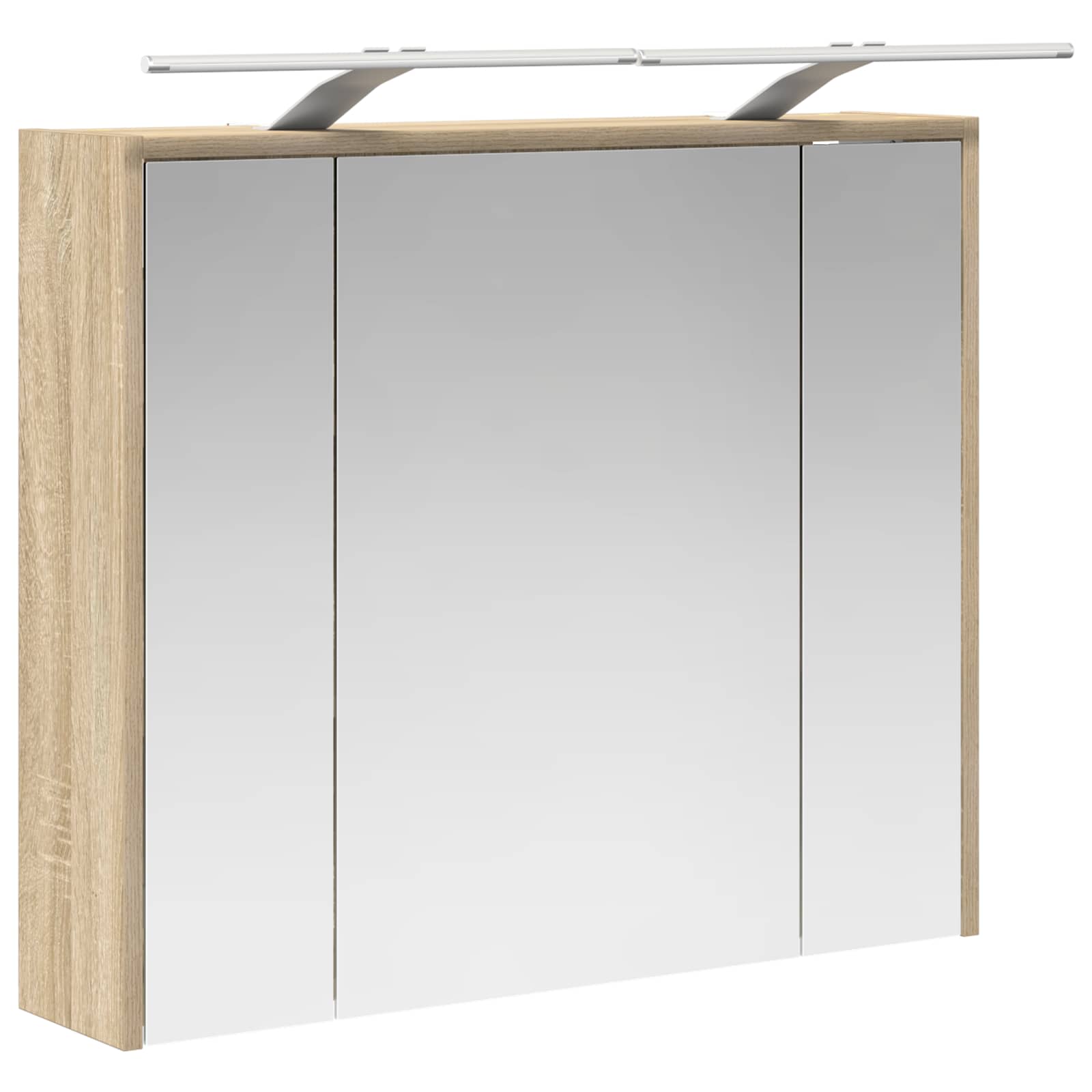 Badezimmerspiegelschrank Sonoma-Eiche 73,5 x 16 x 62,5 cm