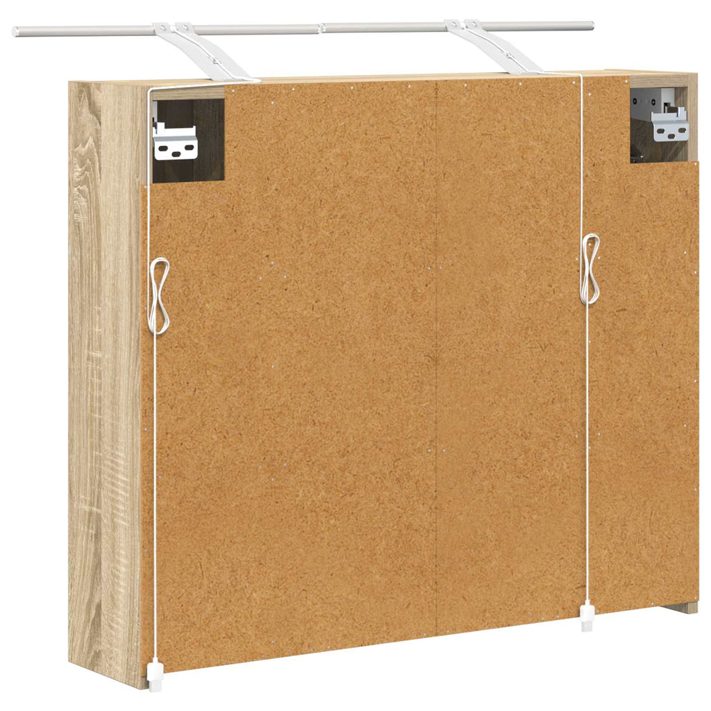 Badezimmerspiegelschrank Sonoma-Eiche 73,5 x 16 x 62,5 cm