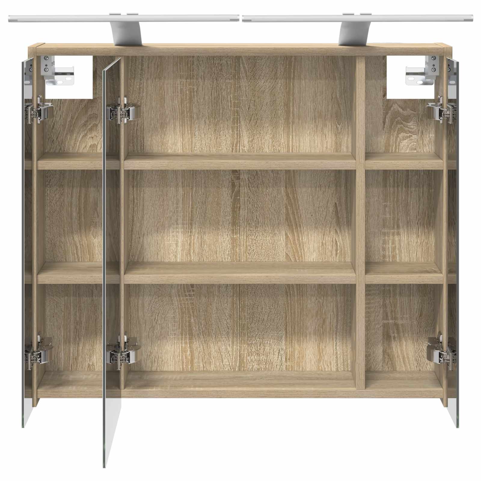 Badezimmerspiegelschrank Sonoma-Eiche 73,5 x 16 x 62,5 cm