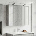 Badezimmerspiegelschrank Beton Grau 73,5 x 16 x 62,5 cm