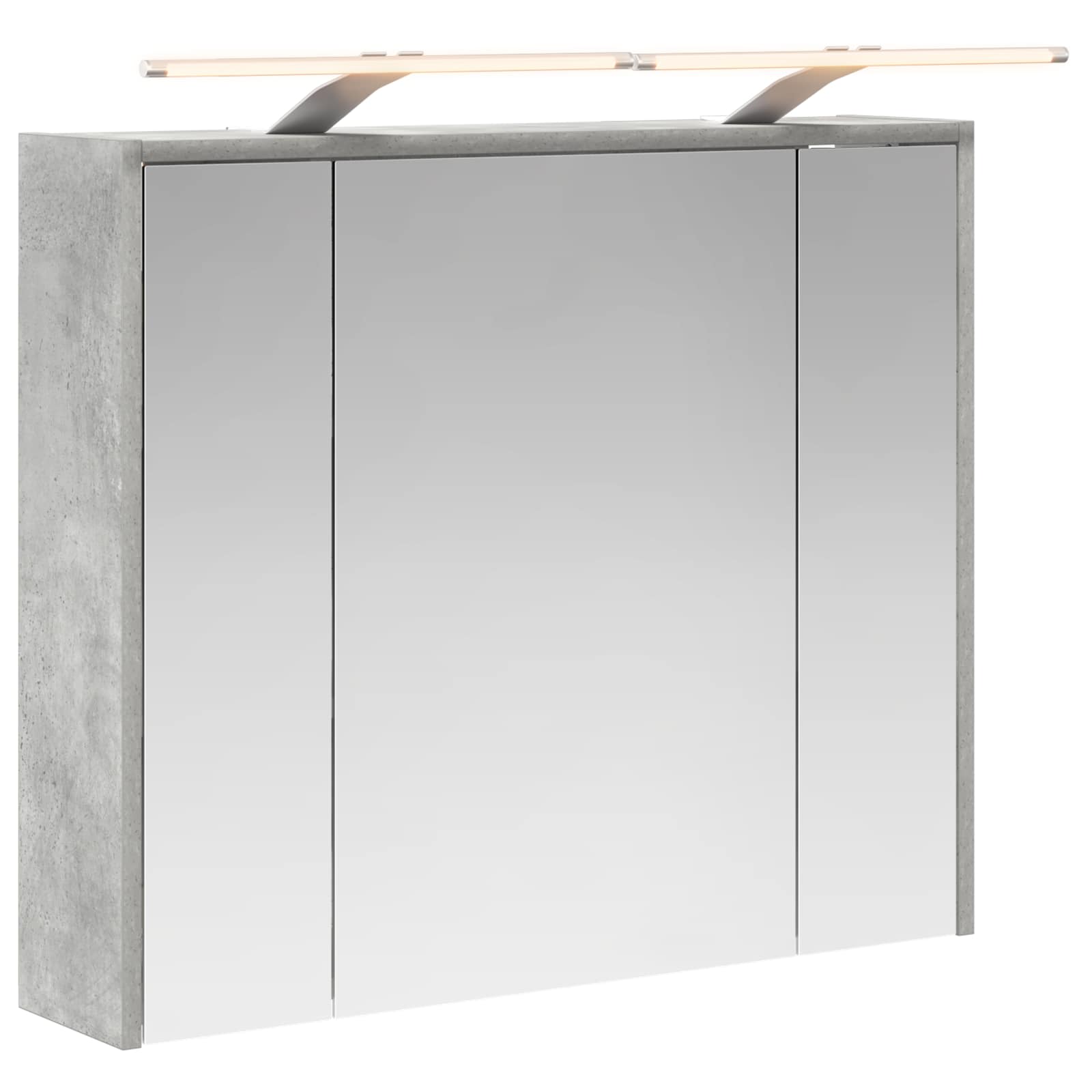 Badezimmerspiegelschrank Beton Grau 73,5 x 16 x 62,5 cm