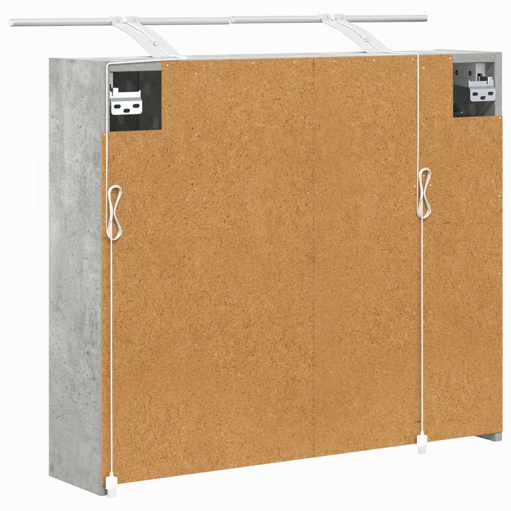 Badezimmerspiegelschrank Beton Grau 73,5 x 16 x 62,5 cm