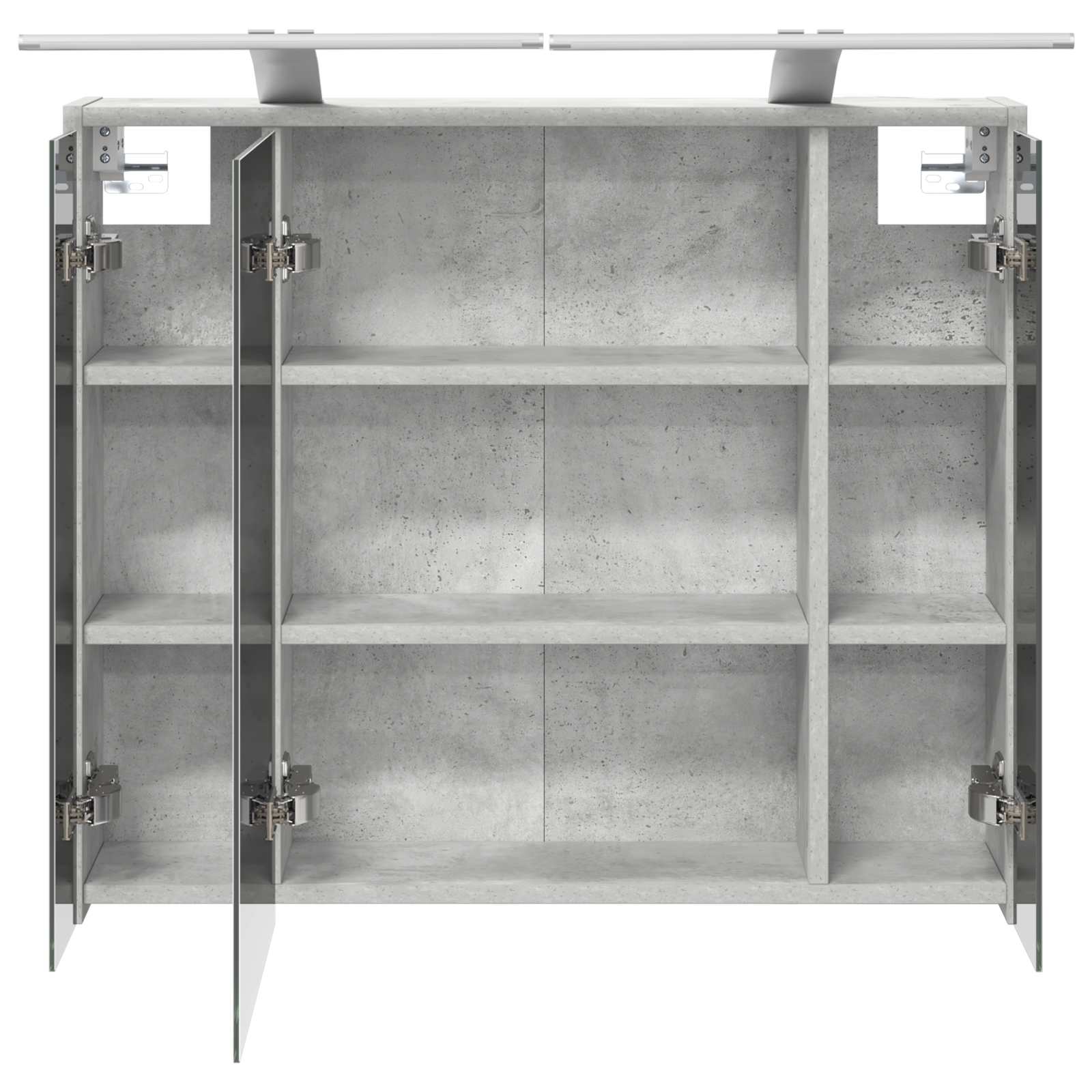 Badezimmerspiegelschrank Beton Grau 73,5 x 16 x 62,5 cm