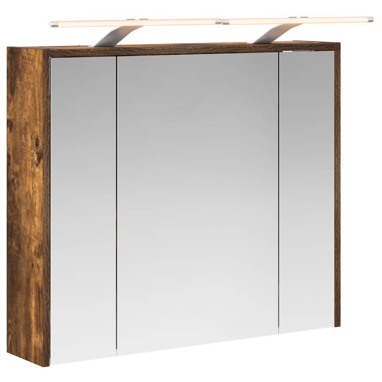 Badezimmerspiegelschrank Geräucherte Eiche 73,5 x 16 x 62,5 cm