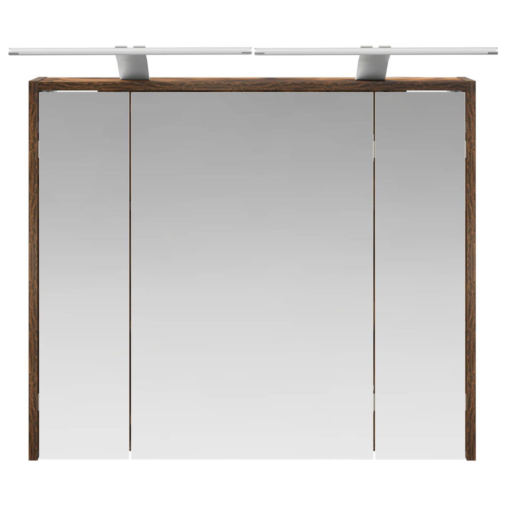 Badezimmerspiegelschrank Geräucherte Eiche 73,5 x 16 x 62,5 cm