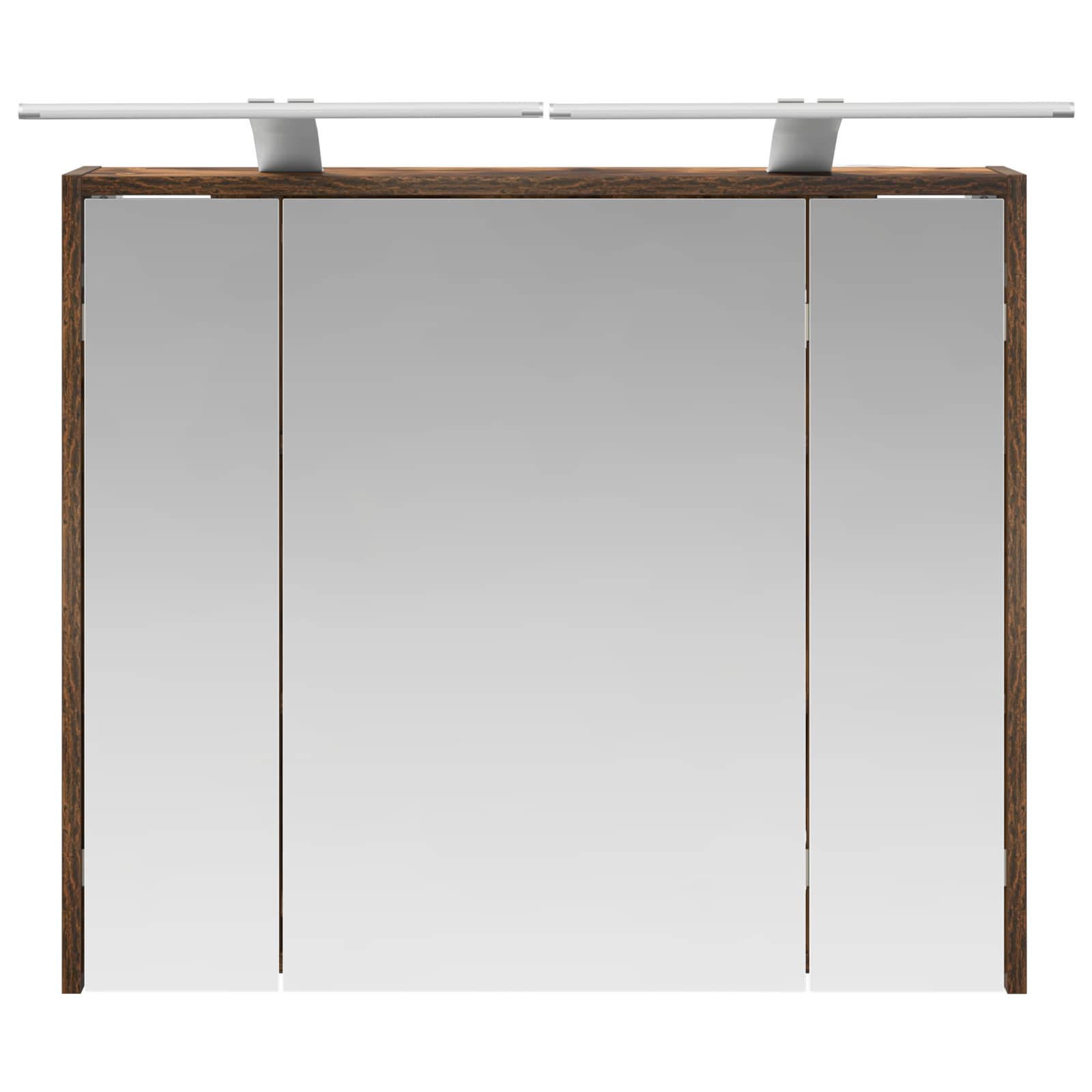 Badezimmerspiegelschrank Geräucherte Eiche 73,5 x 16 x 62,5 cm