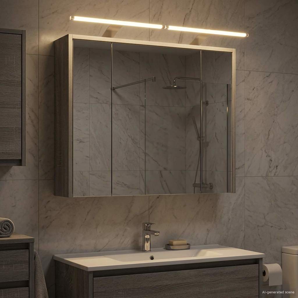 Badezimmerspiegelschrank Graues Sonoma 73,5 x 16 x 62,5 cm